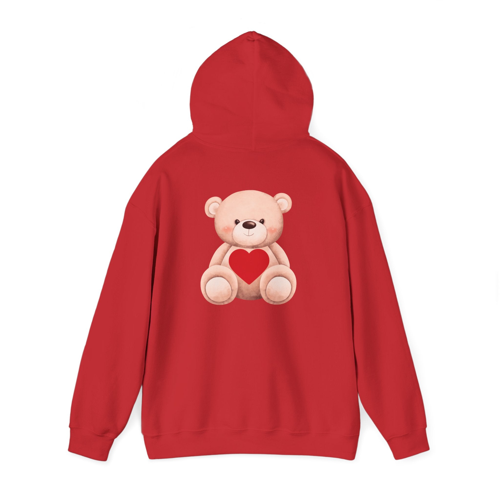 Customizable: Bear Heart Hoodie - Personalizable School Spirit Apparel