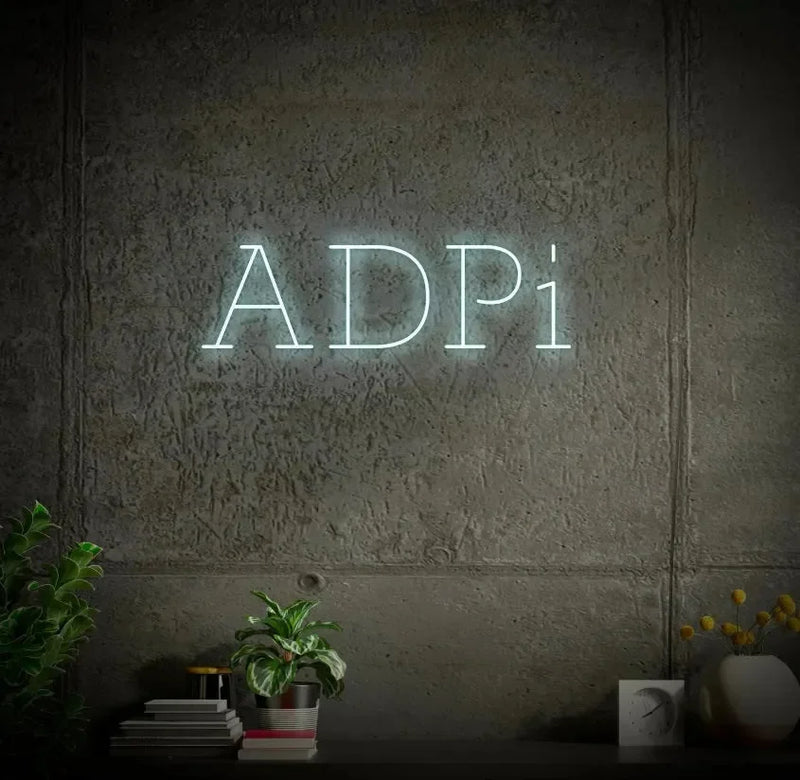 ADPi LED Neon Sign w/ Dimmer