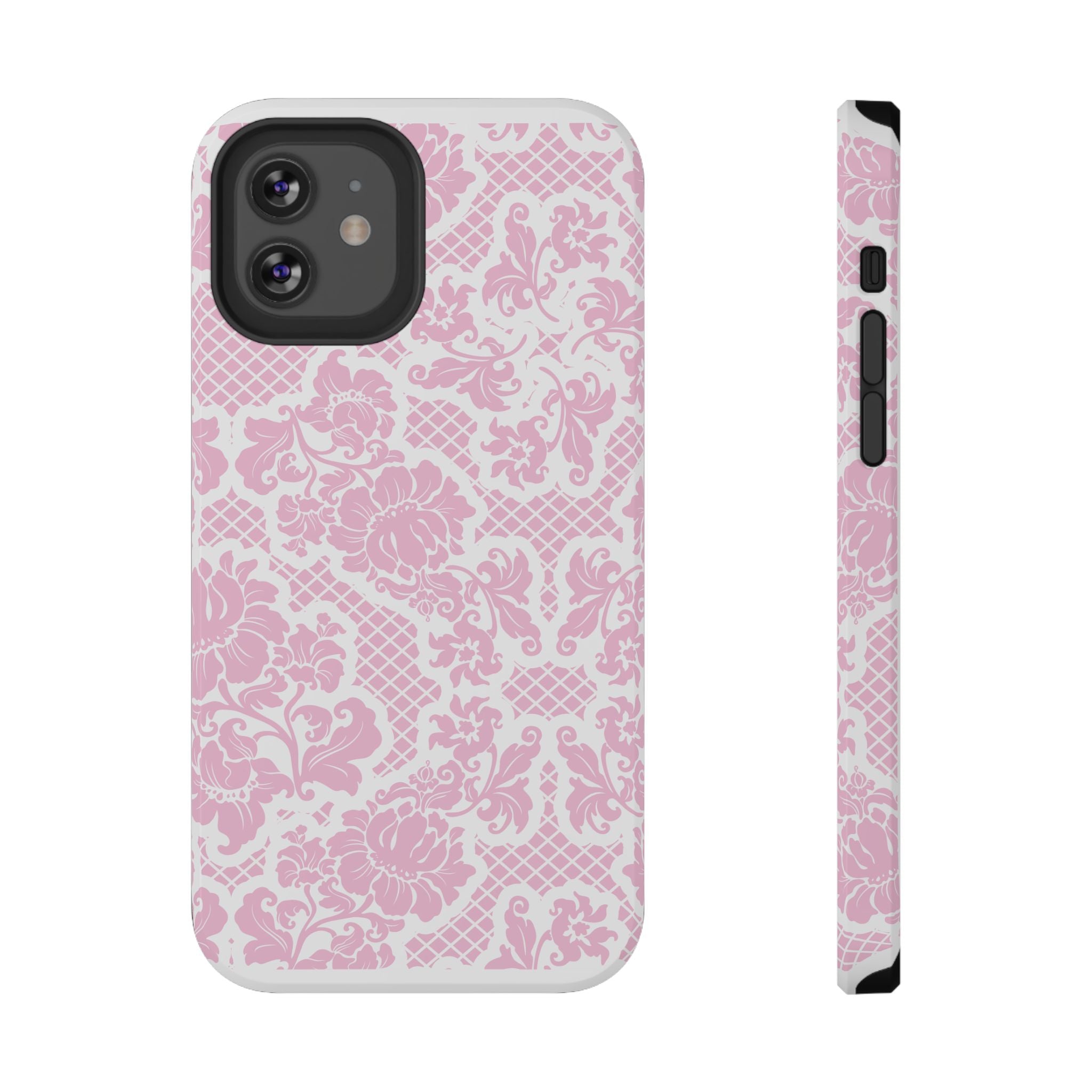 Customizable: Pink Lace Inspired Elegantly Chic Impact-Resistant Case