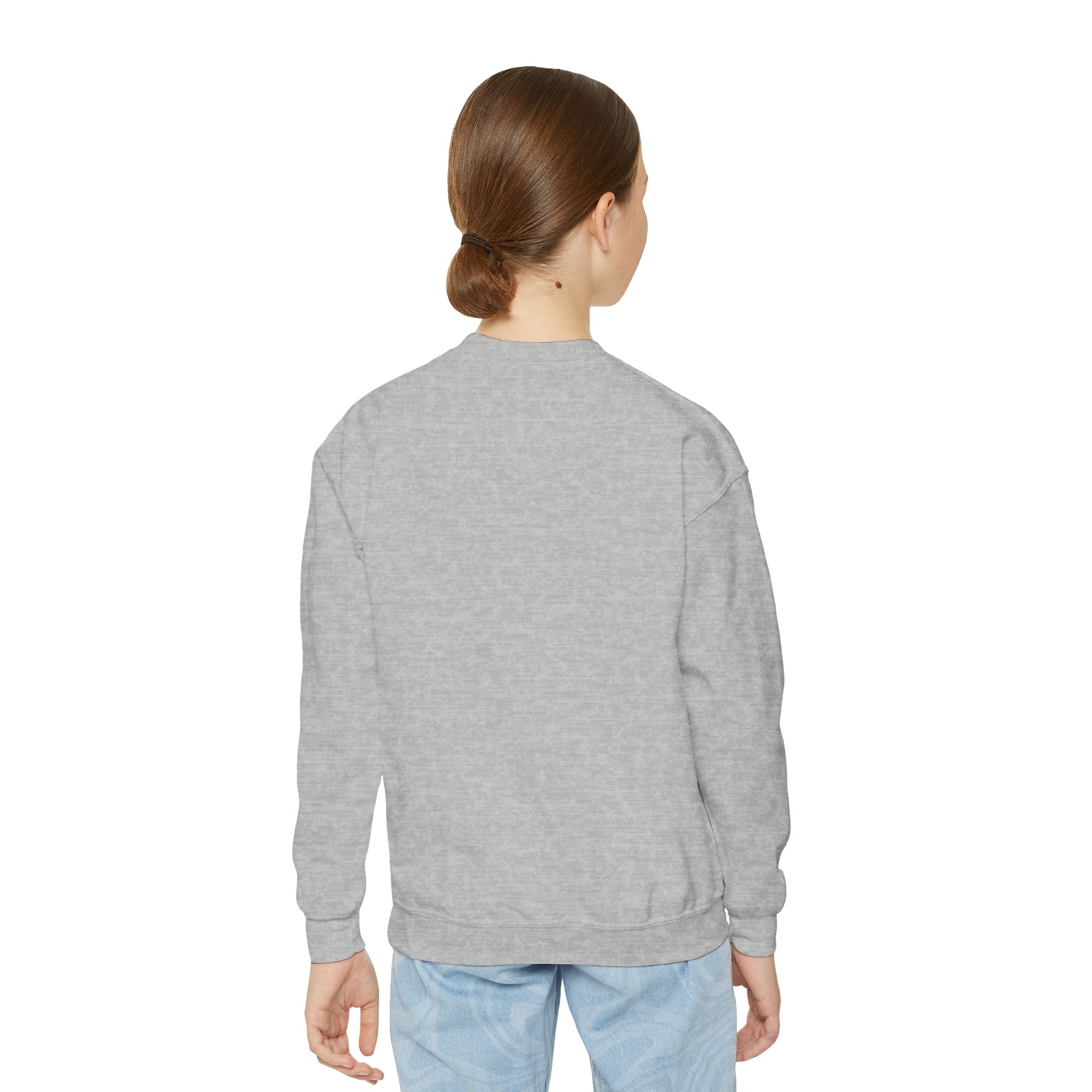 Customizable Cheer Youth Crewneck Sweatshirt for Girls, Personalized Cheerleading Jumper, Kids Cheer Team Top, Cheerleader Gift, Cheer Squad