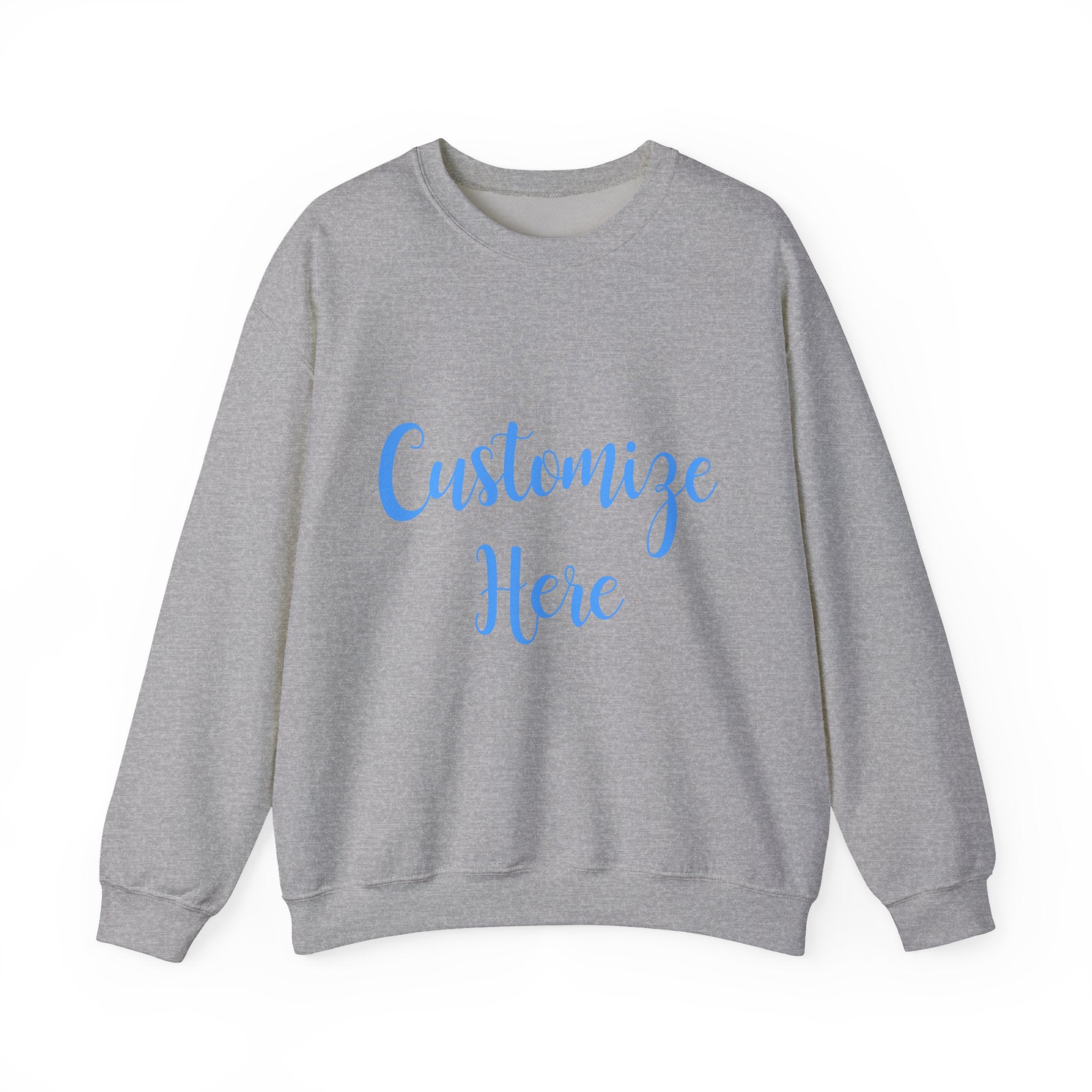 Customizable Light Blue Gameday Crewneck Sweatshirt | College Apparel, Game Day Hoodie, Sports Fan Gear, Customize to Say Anything you Want
