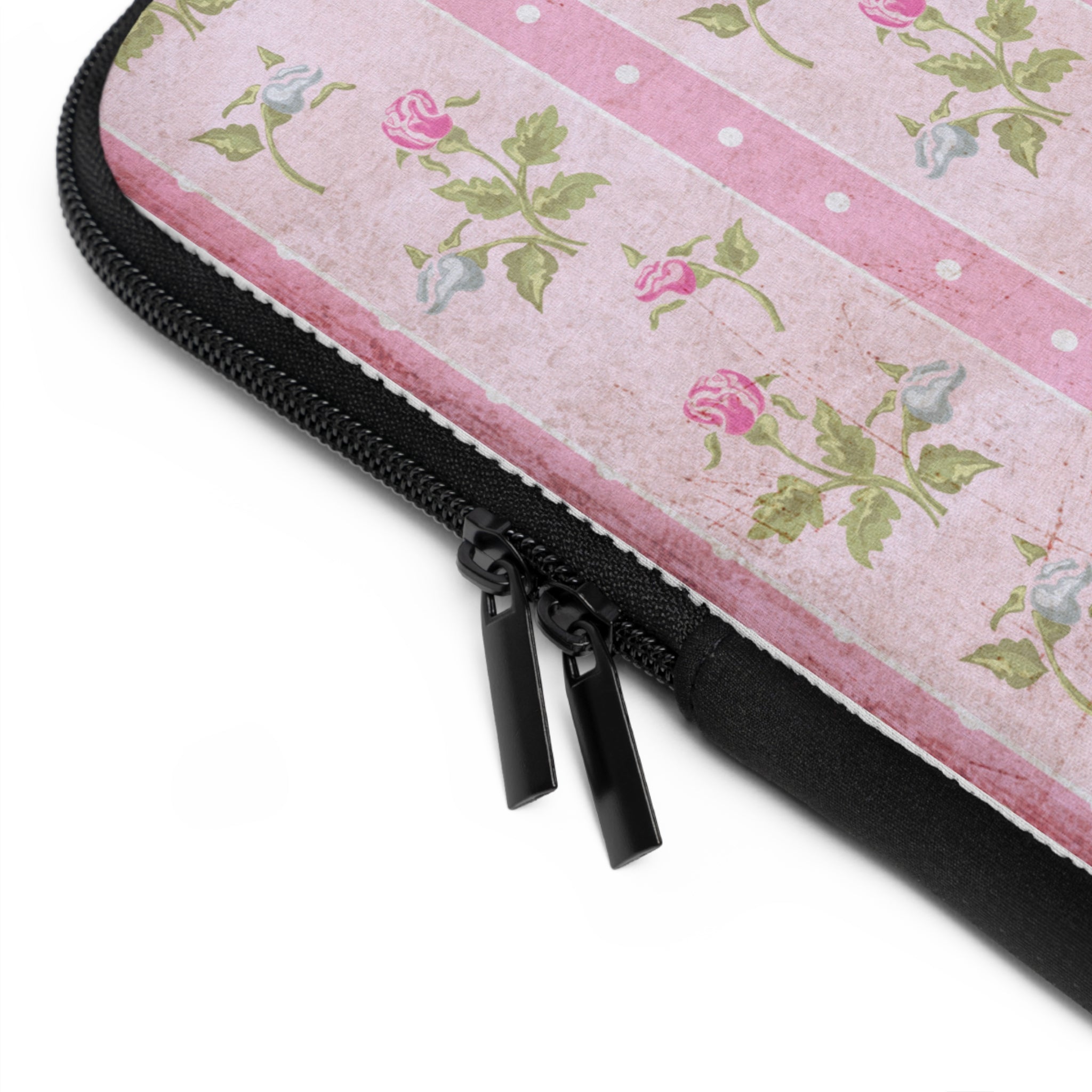 Floral Laptop Sleeve - Vintage Rose Design, Computer Carry Case, Laptop Bag, Floral Tech Accessory, Unique Gift for Her