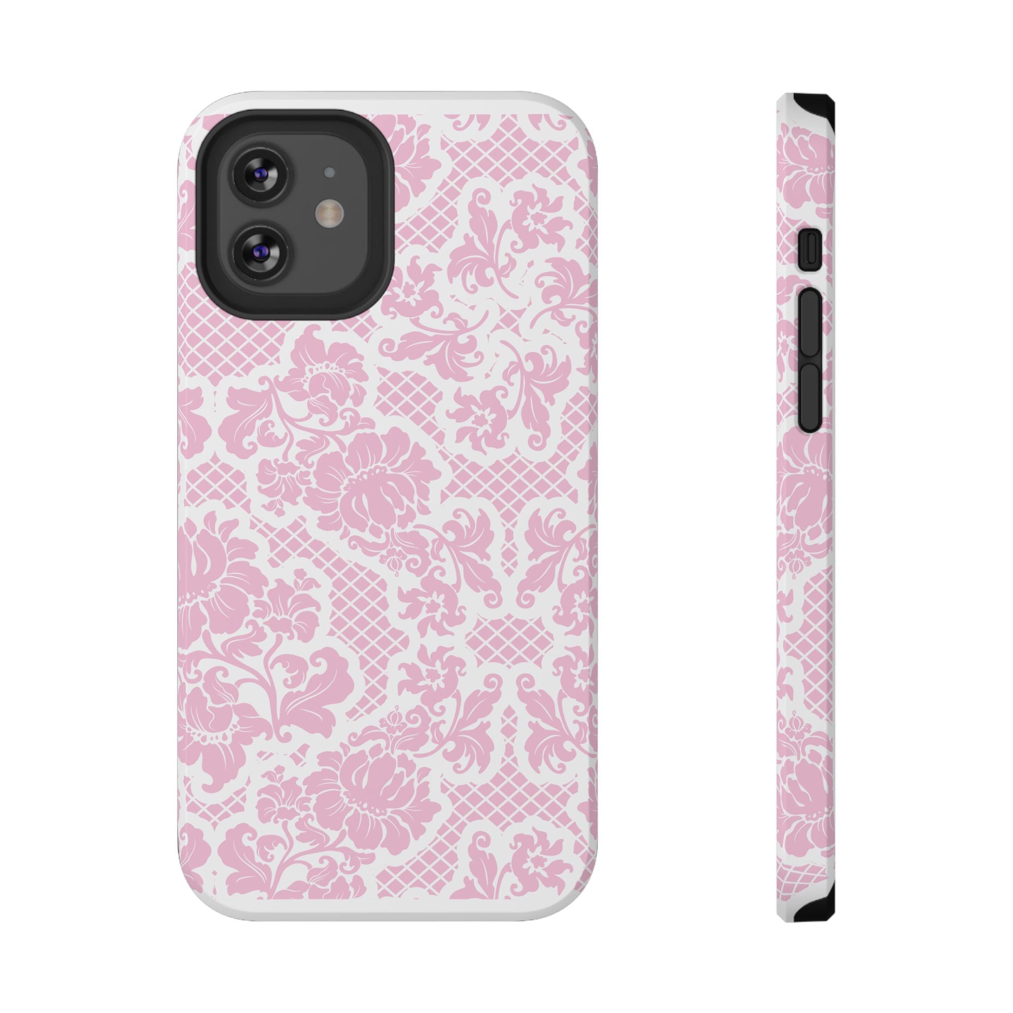 Customizable: Pink Lace Inspired Elegantly Chic Impact-Resistant Case