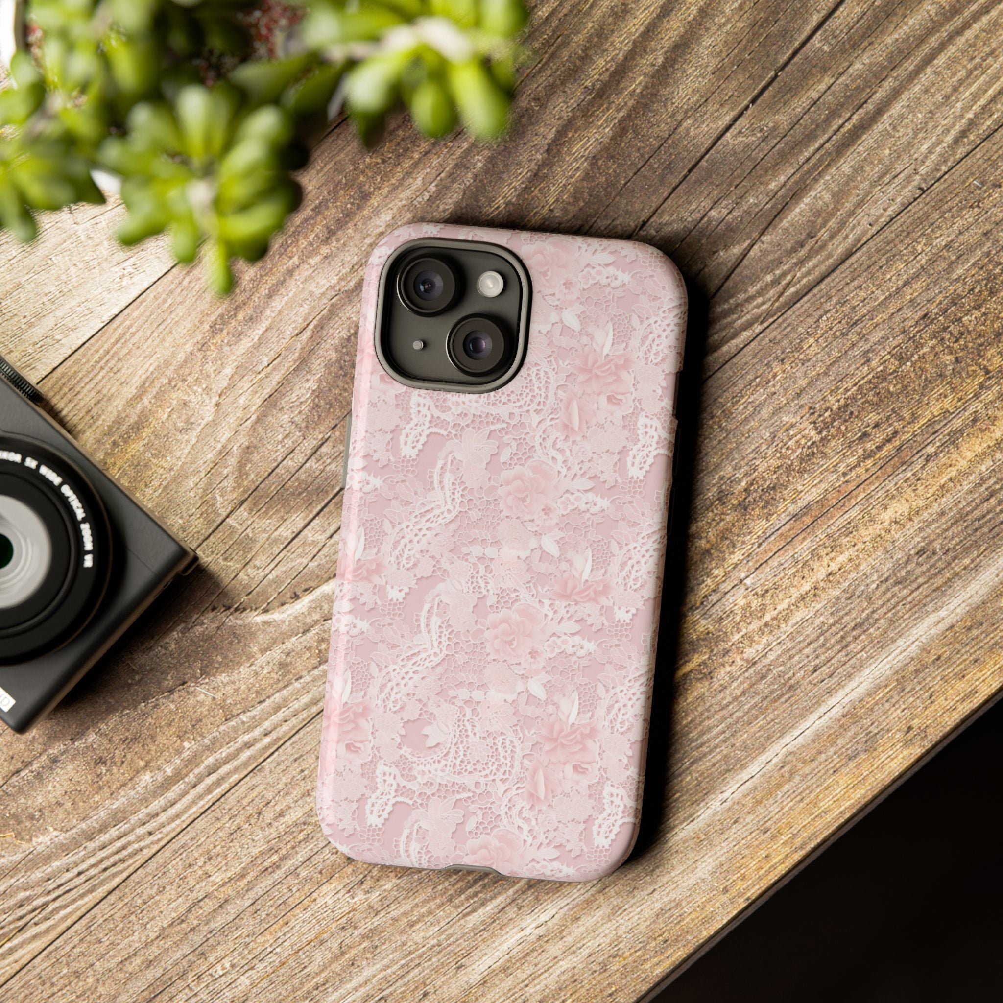 Customizable: Pink Floral Phone Case, Stylish Tough Cases, Unique Gift for Her, Cute Phone Accessories, Floral Tech Cover