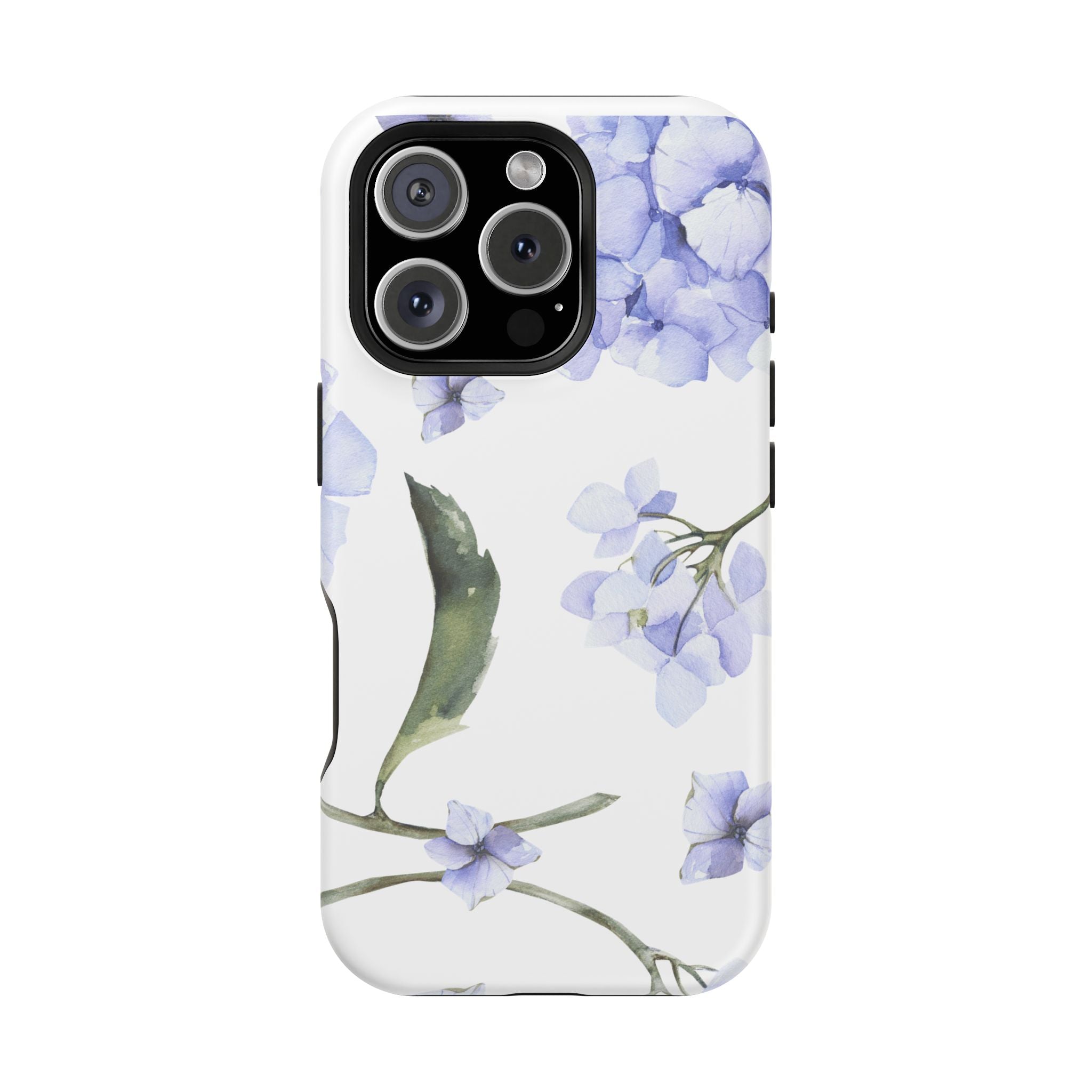 Customizable: Floral Purple Hydrangea Impact-Resistant Phone Case