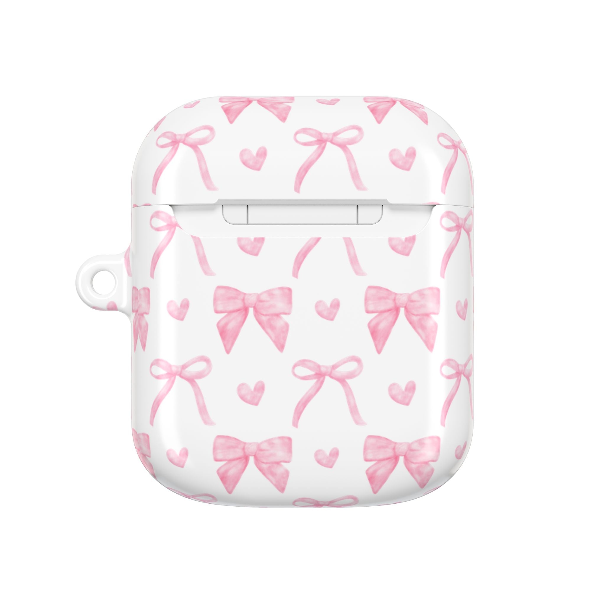 Cute Pink Bow AirPod Case Protectors, Aesthetic Earbuds Cover, Gift for Her, Stylish Tech Accessory
