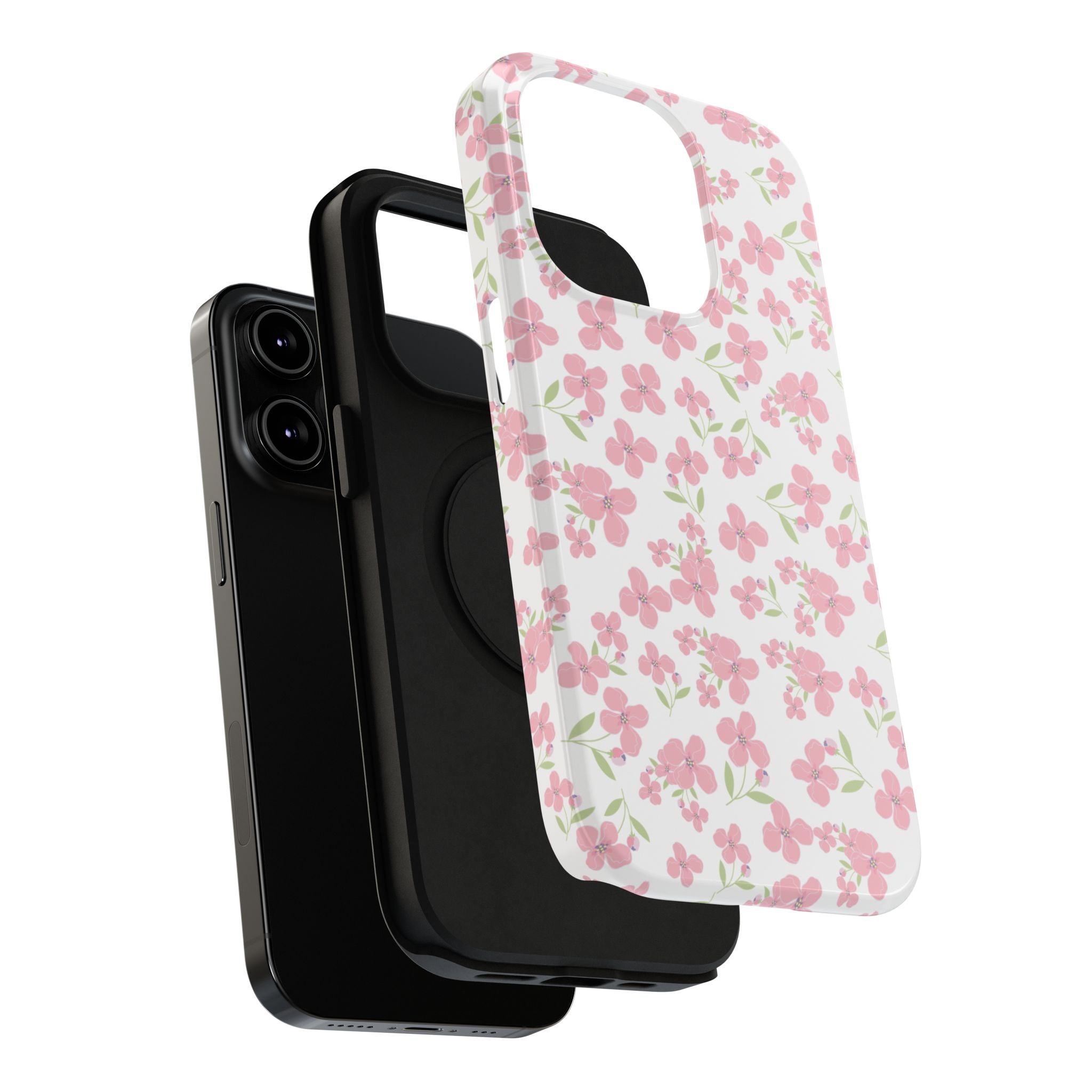 Customizable: Floral Impact-Resistant Phone Case