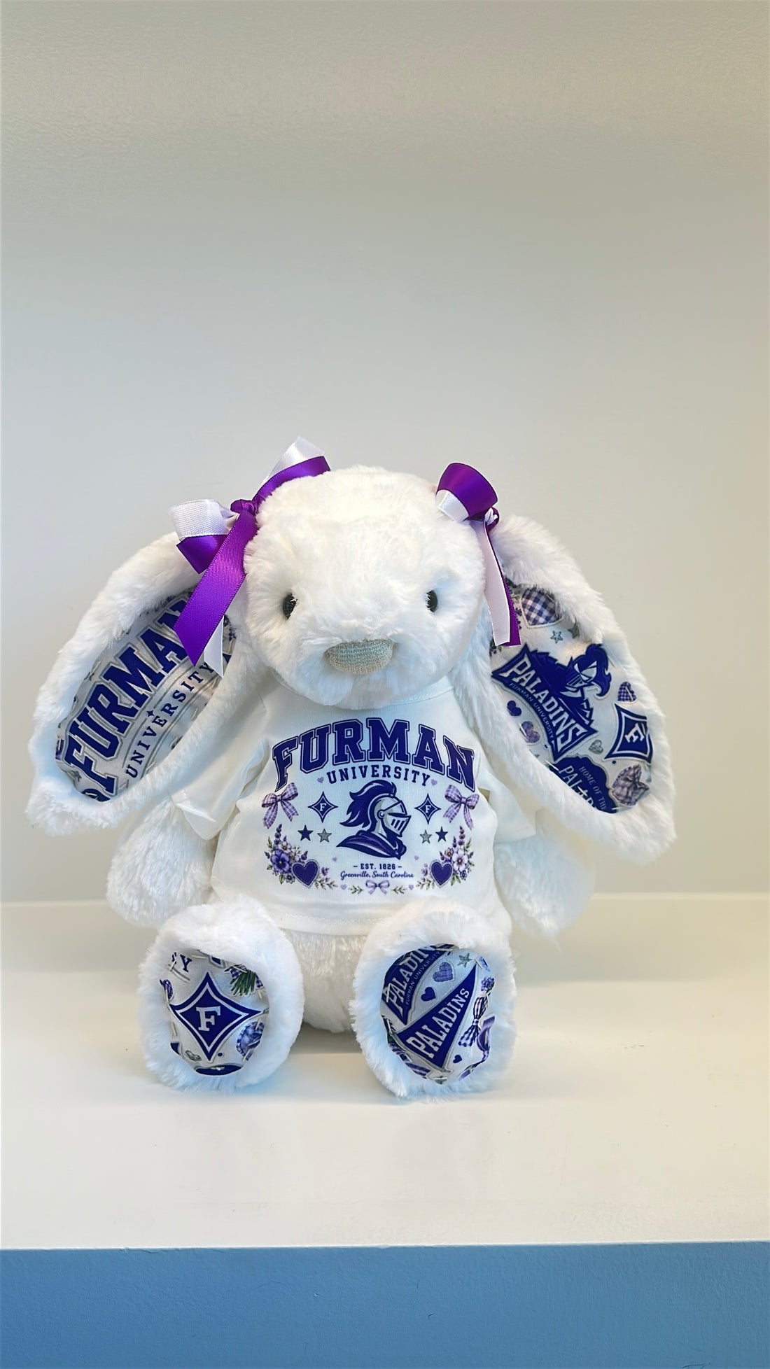 Furman University Custom Jellycat Bunny