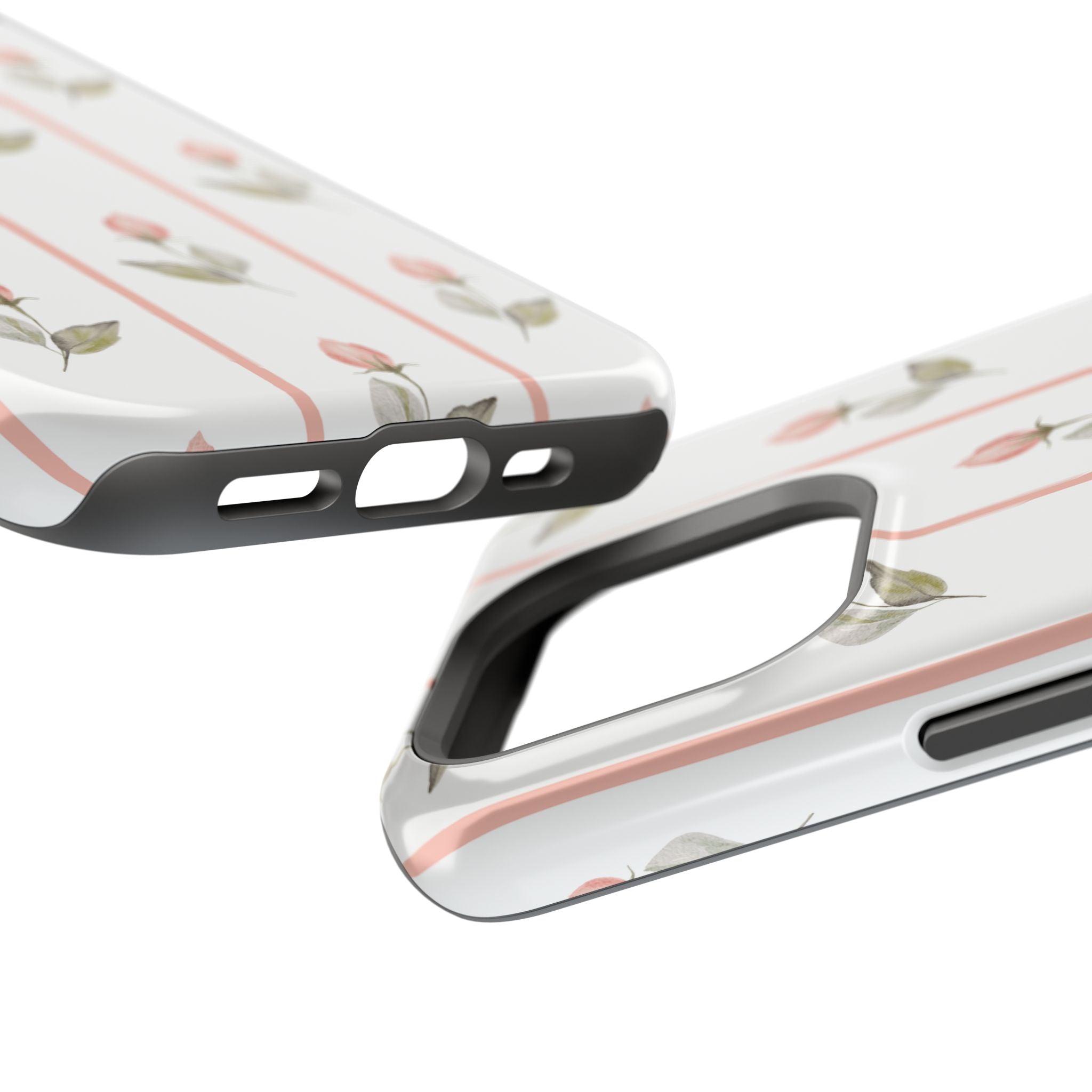 Customizable: Floral Impact-Resistant Phone Case, Chic Phone Cover