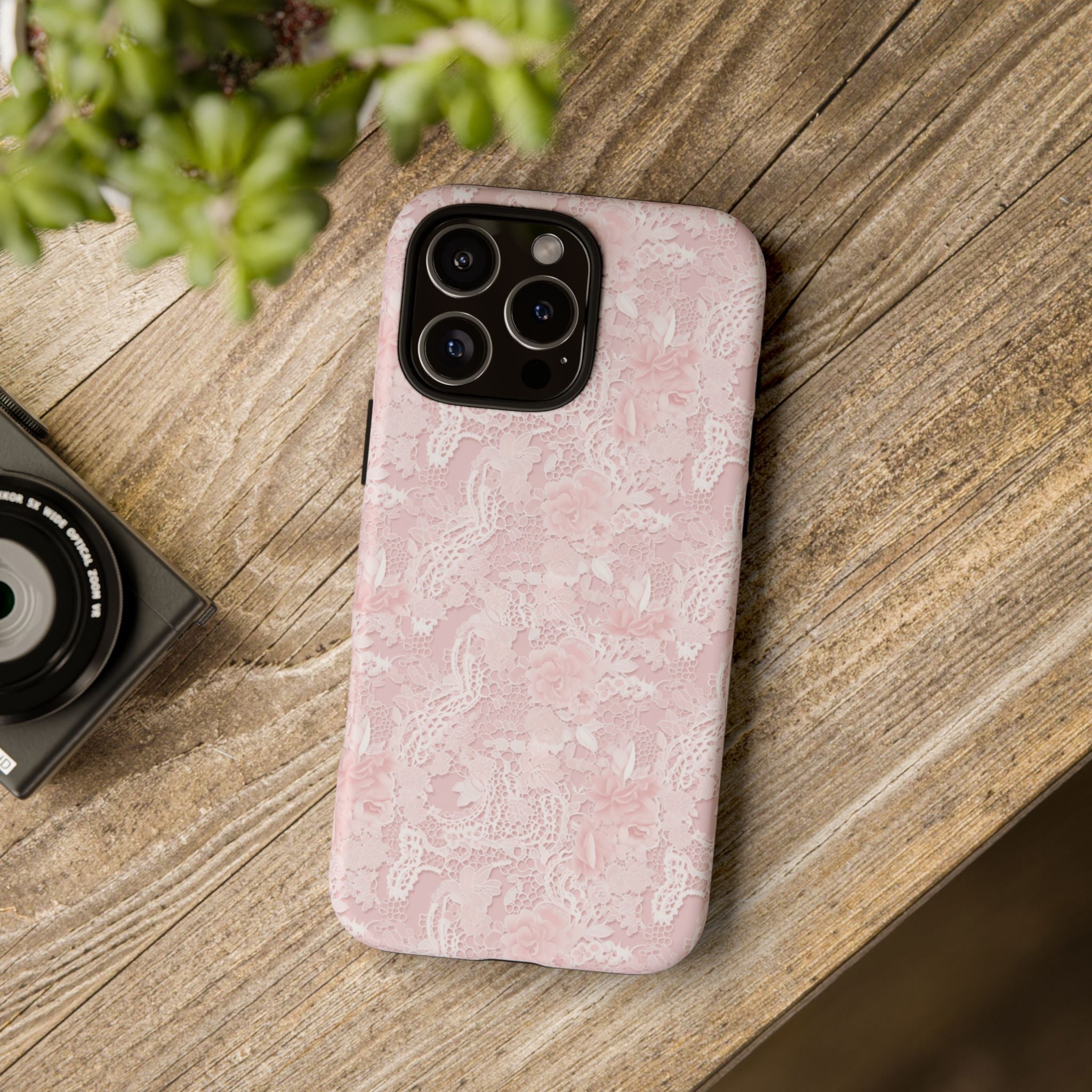 Customizable: Pink Floral Phone Case, Stylish Tough Cases, Unique Gift for Her, Cute Phone Accessories, Floral Tech Cover