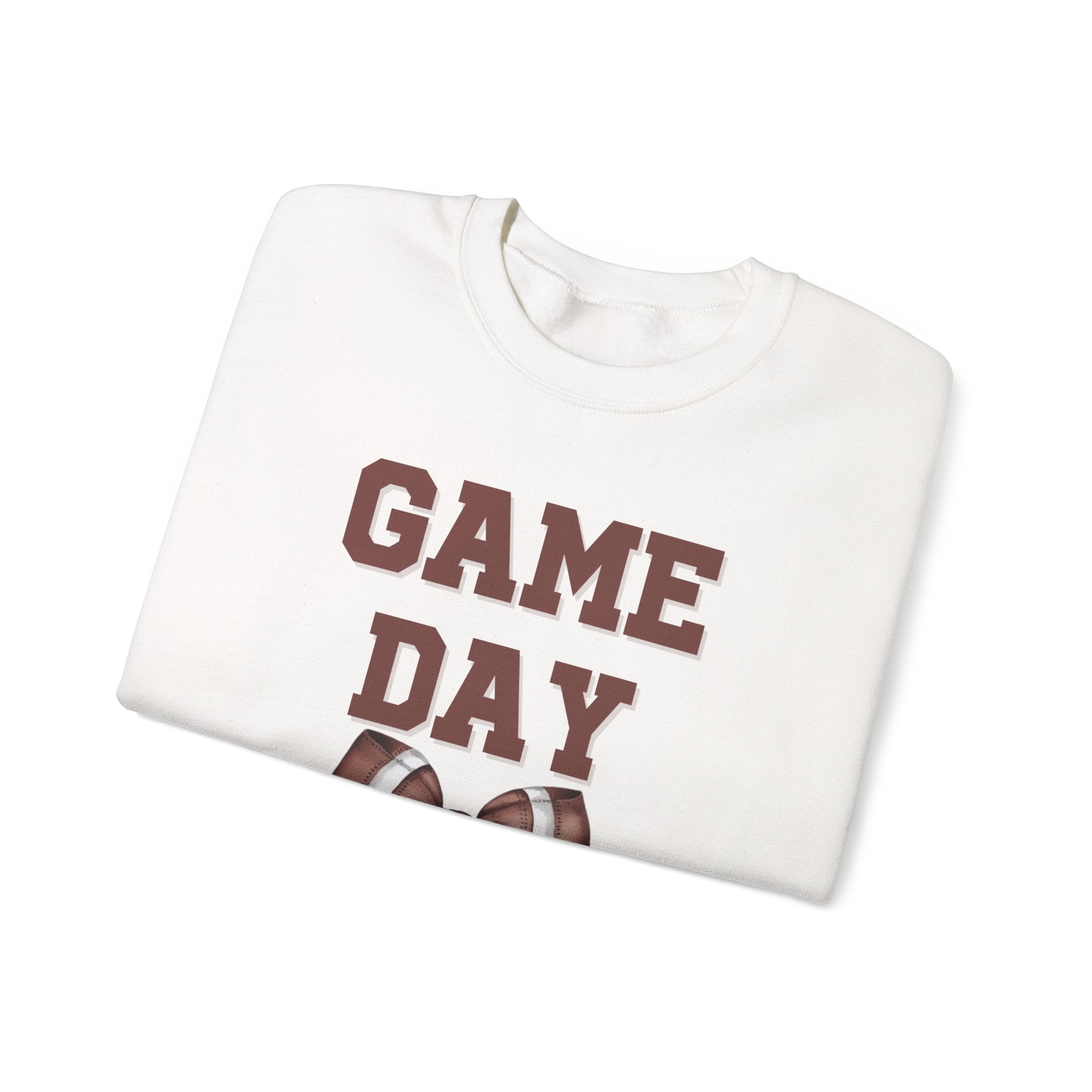 Customizable Brown Game Day Sweatshirt, Sports Apparel, Tailgate Fashion