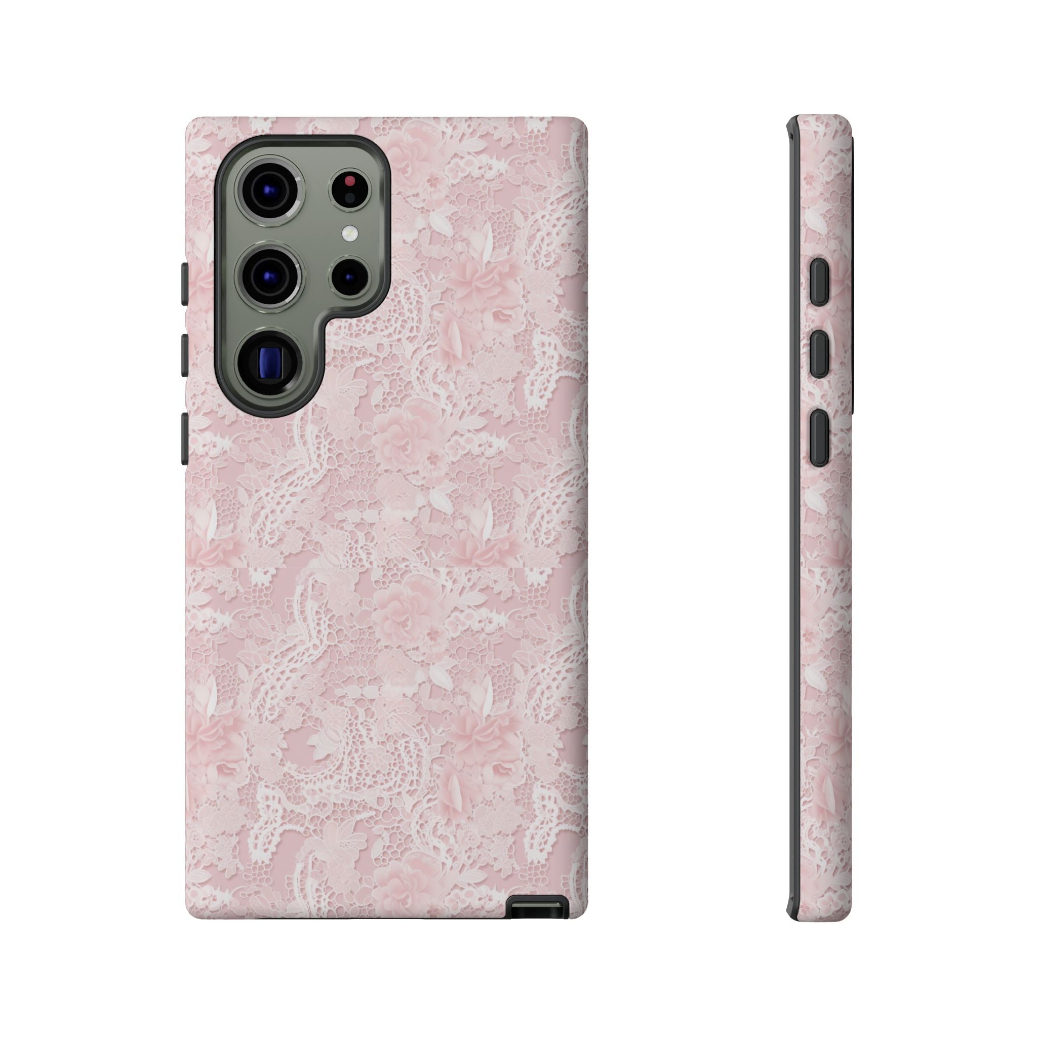 Customizable: Pink Floral Phone Case, Stylish Tough Cases, Unique Gift for Her, Cute Phone Accessories, Floral Tech Cover