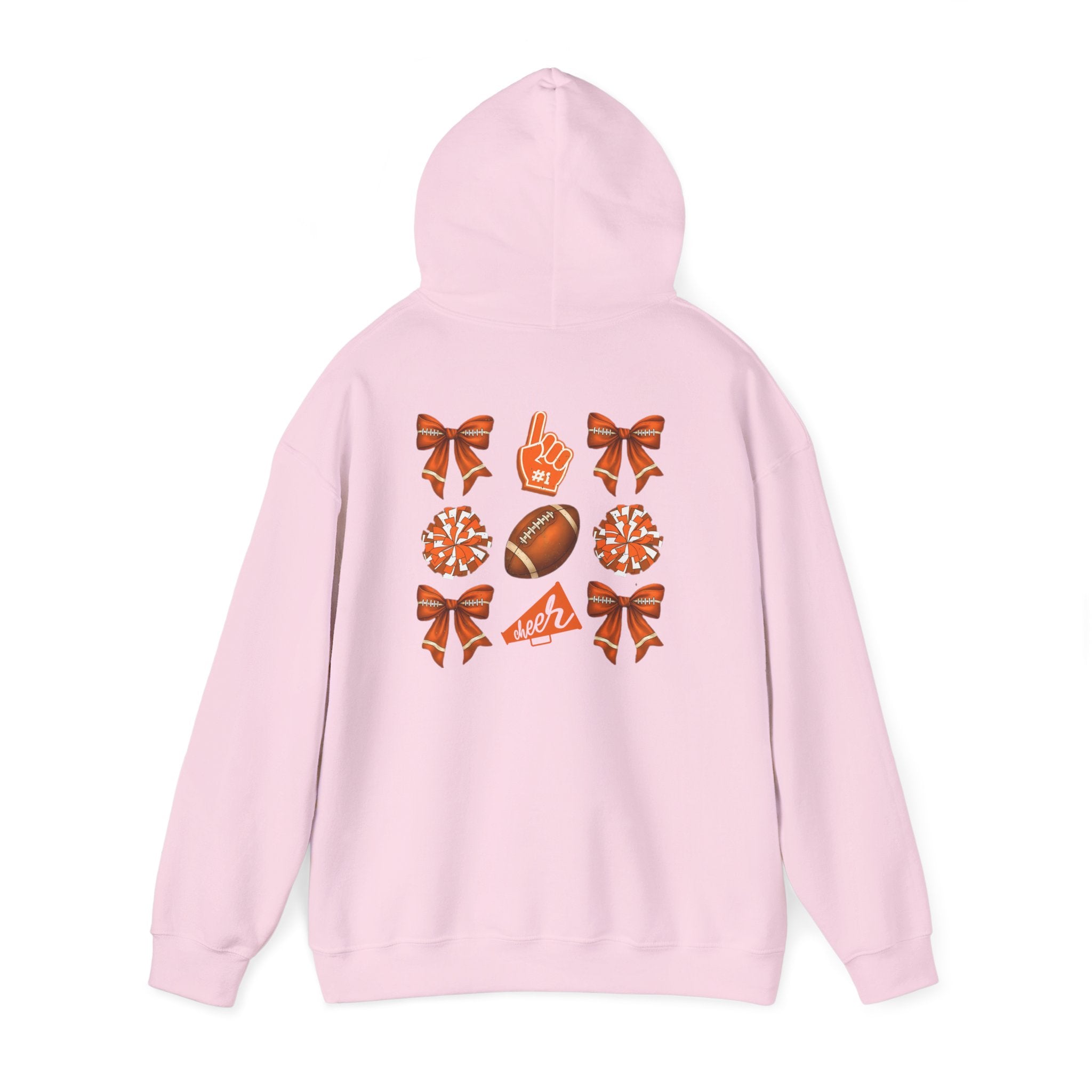 Orange Themed Game Day Hoodie: Perfect for Game Day, Sports Events, Team Spirit, Gift for Cheer Moms, Cozy & Stylish Sweatshirt