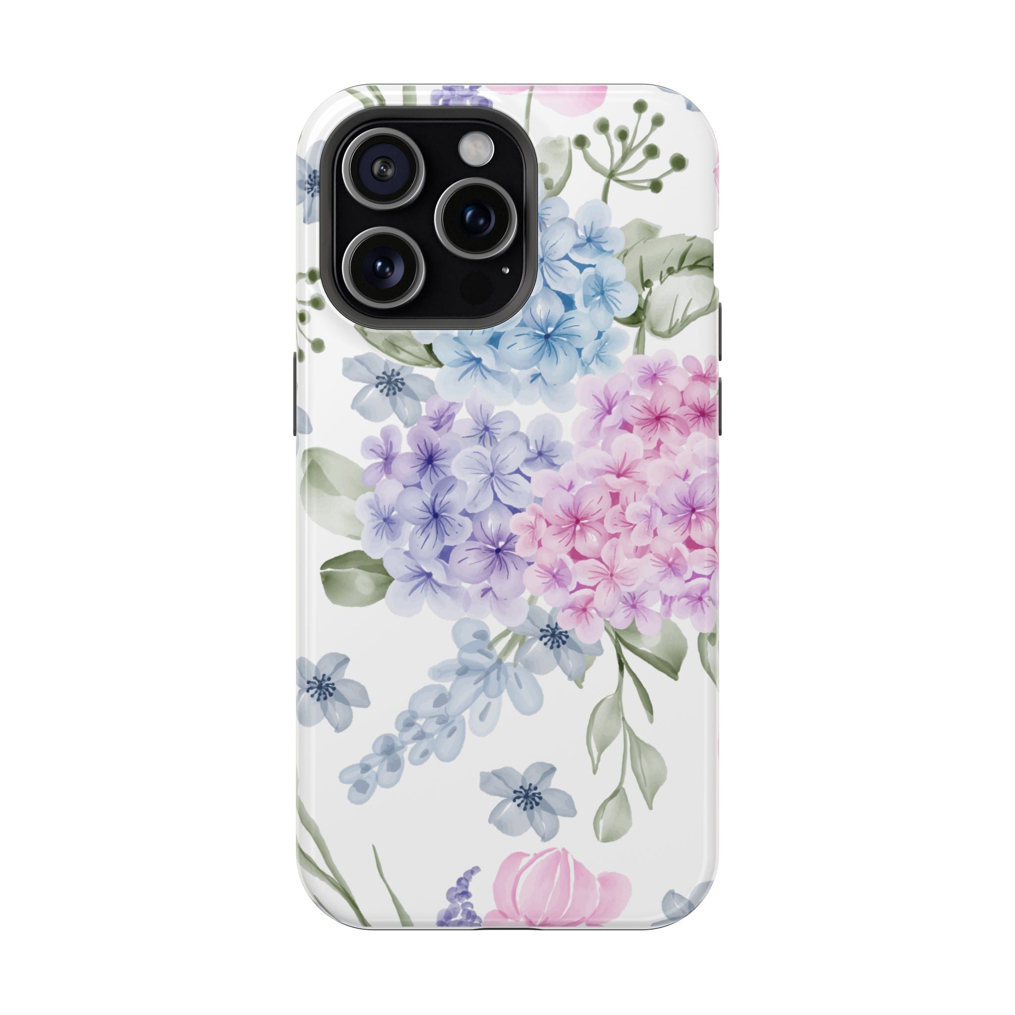 Customizable: Floral Hydrangea Impact-Resistant Phone Case
