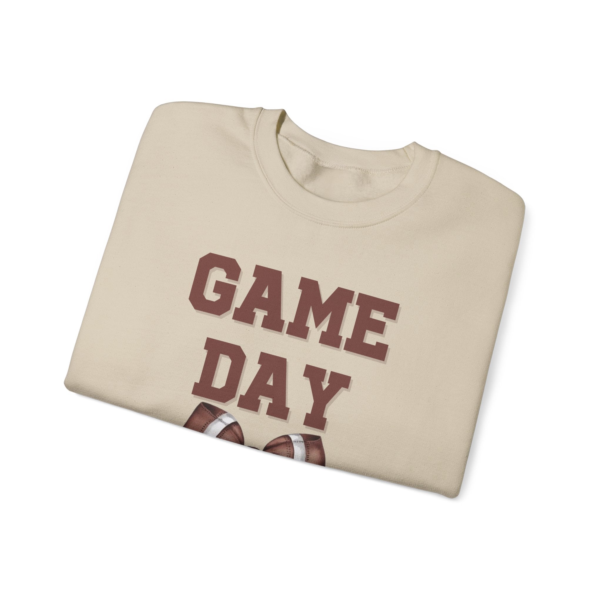 Customizable Brown Game Day Sweatshirt, Sports Apparel, Tailgate Fashion