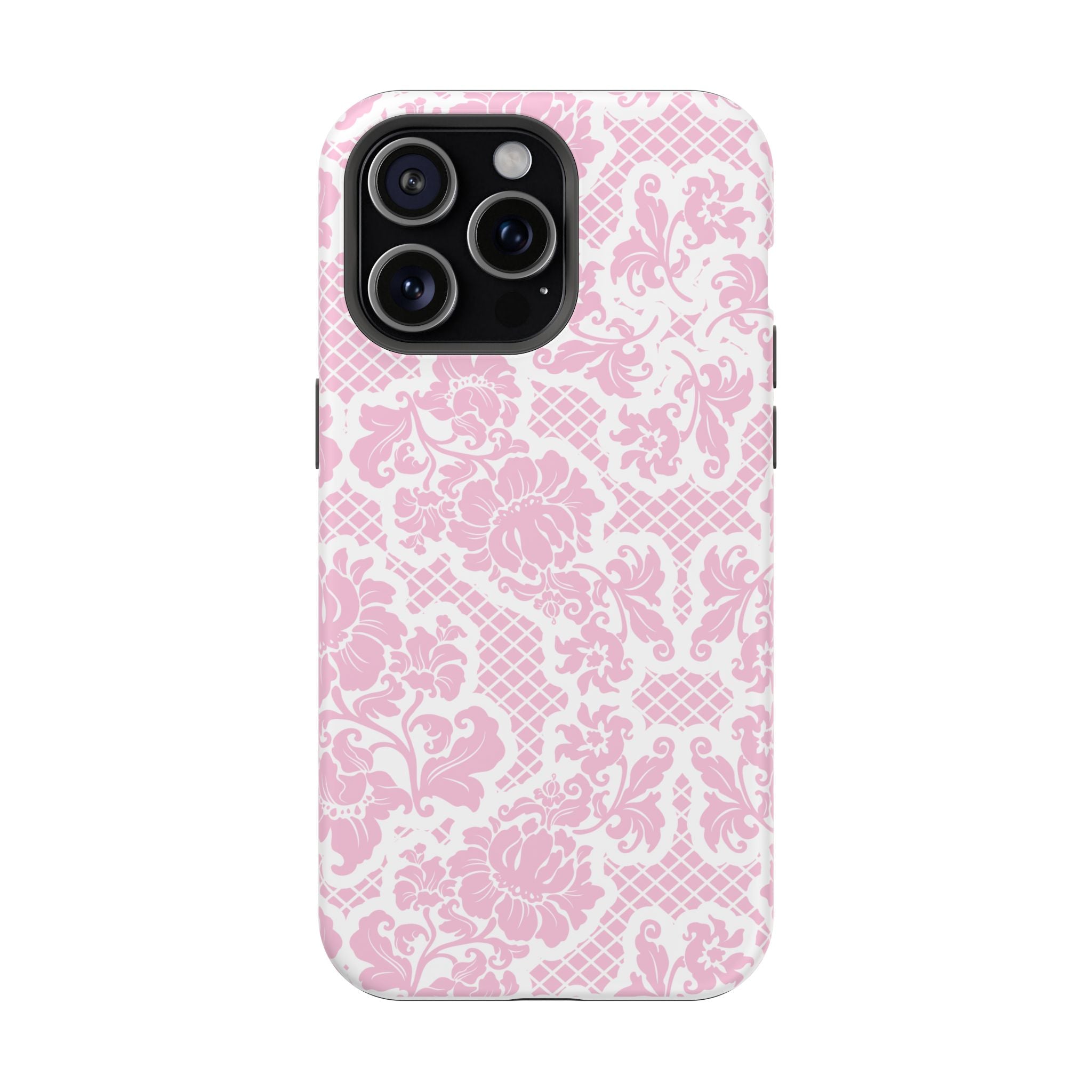 Customizable: Pink Lace Inspired Elegantly Chic Impact-Resistant Case