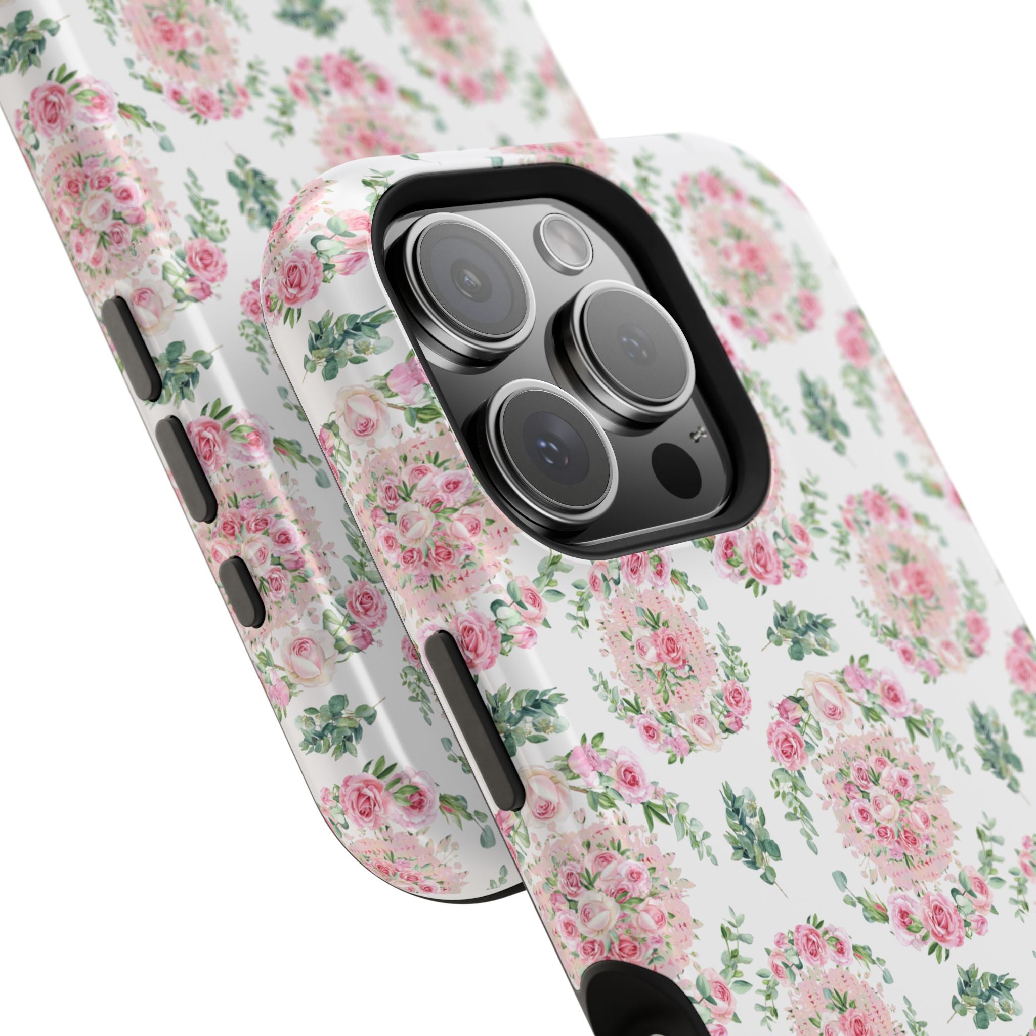 Customizable: Floral Impact-Resistant Phone Case