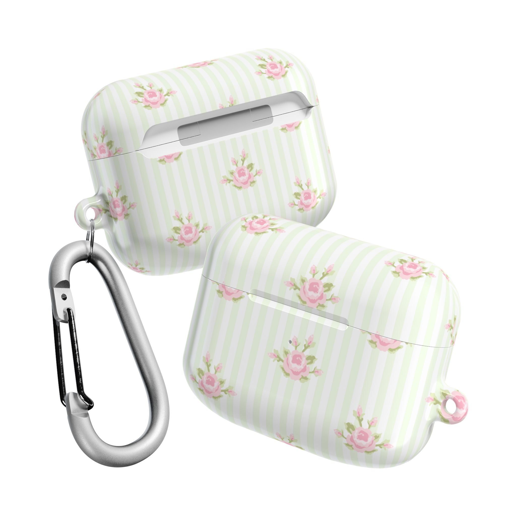 Floral AirPod Cases | Cute Tech Accessory, Gift for Her, Floral Pattern, Spring Vibes, Rose Design, Trendy Earbud Case