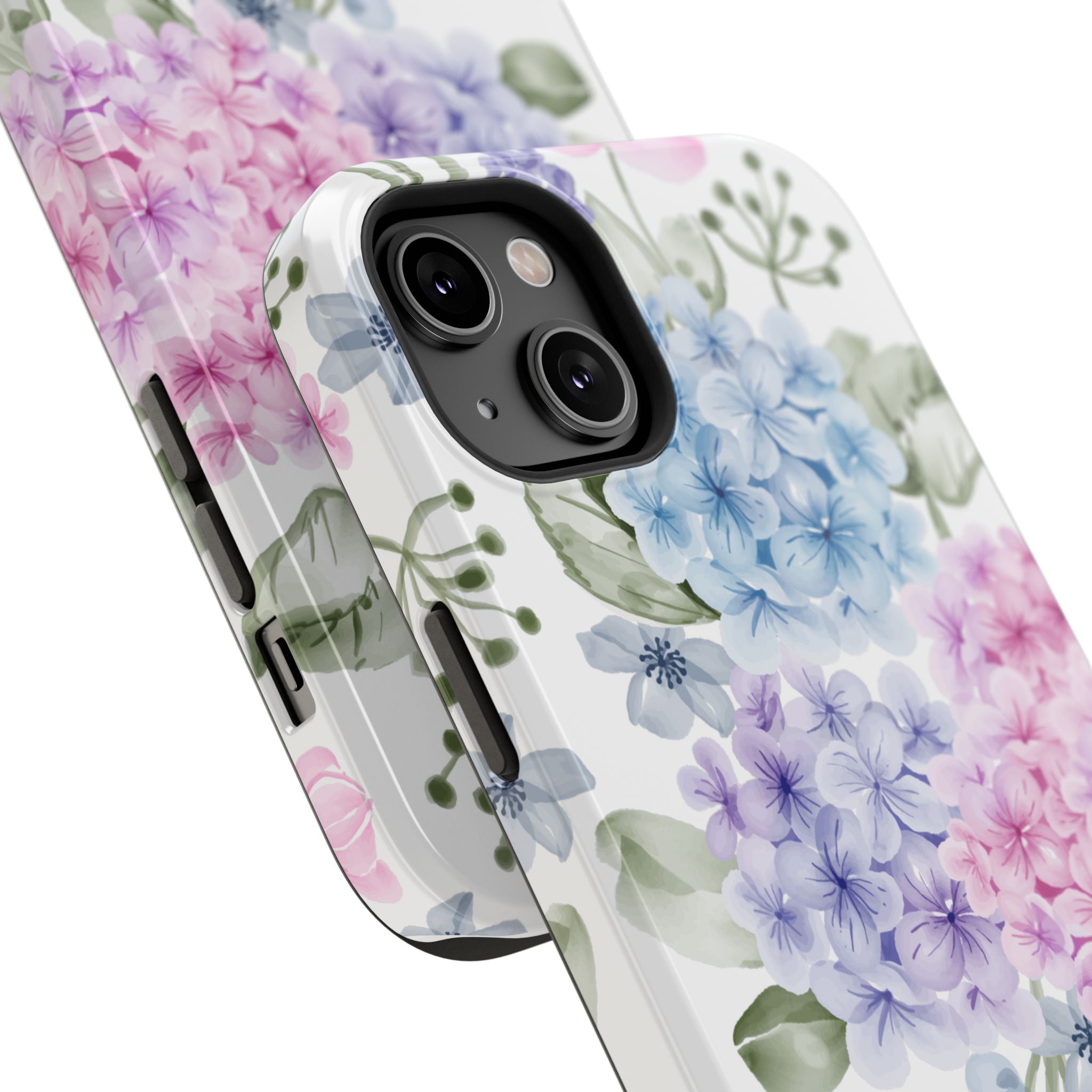Customizable: Floral Hydrangea Impact-Resistant Phone Case