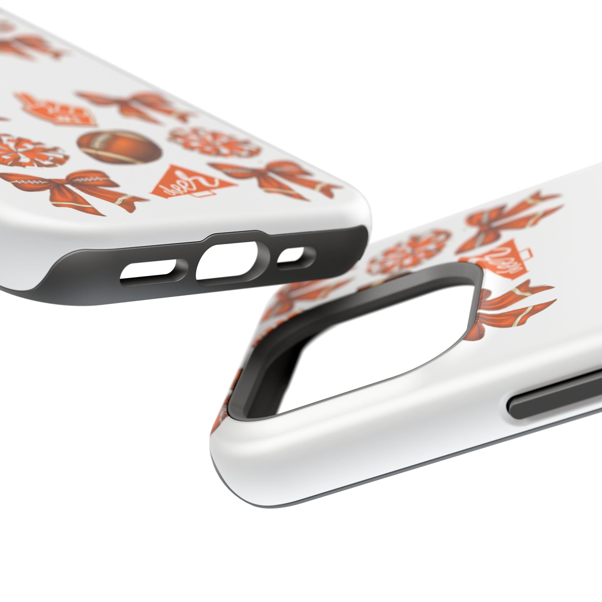 Customizable Orange-Themed Football Team Spirit Phone Case - Cheerful Accessories for Game Day, Unique Design for Fans, Sports Gift, Fall Celebrations, Team Pride