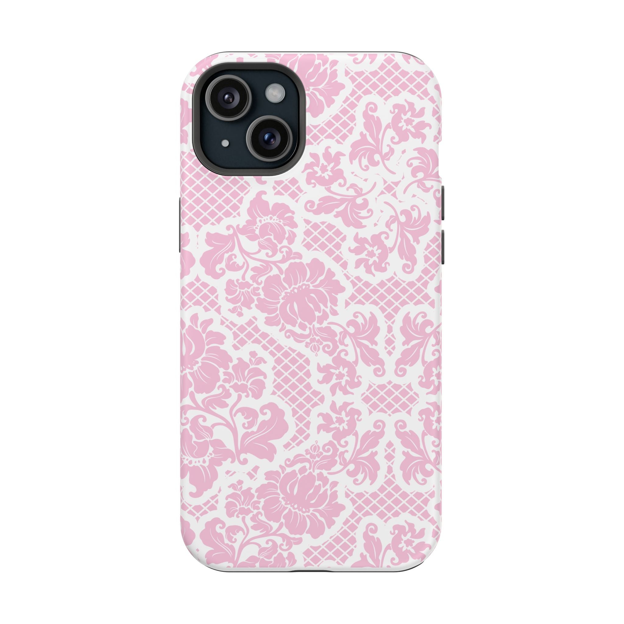 Customizable: Pink Lace Inspired Elegantly Chic Impact-Resistant Case