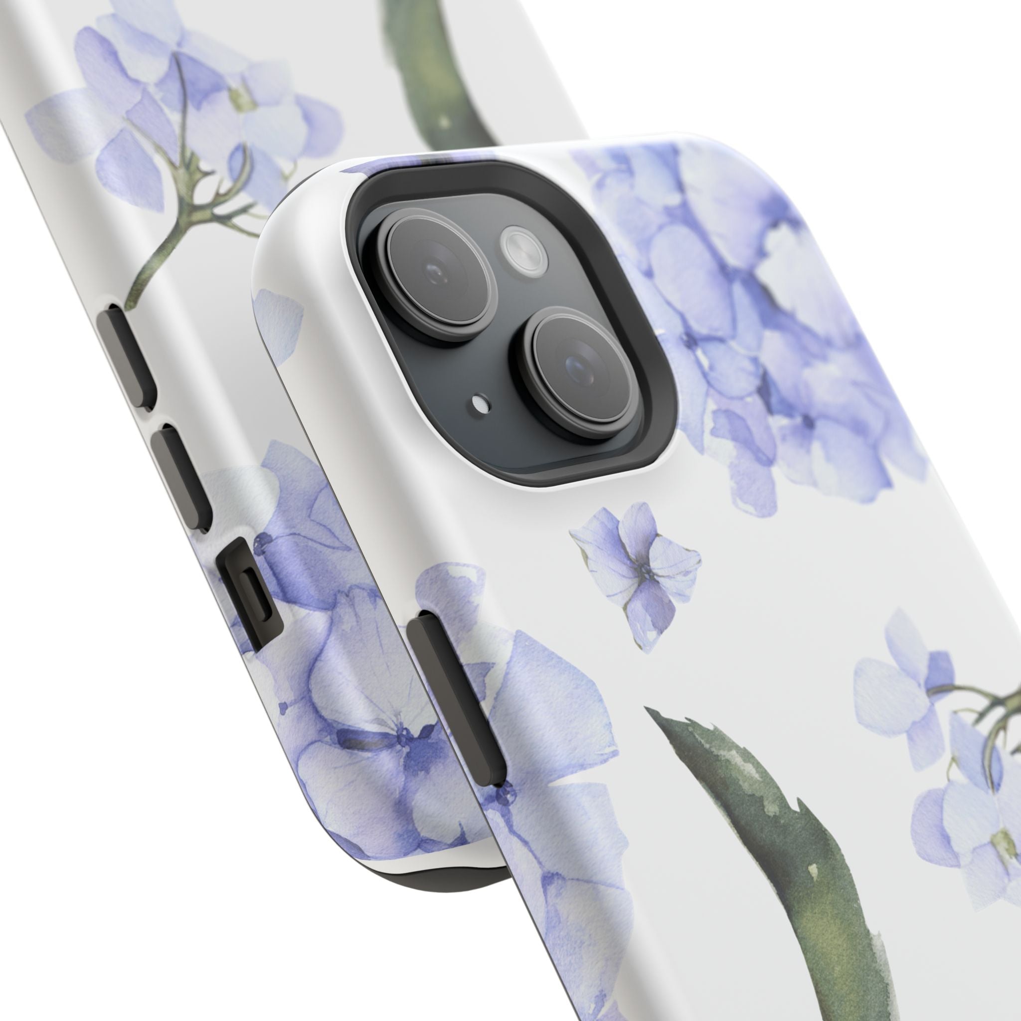 Customizable: Floral Purple Hydrangea Impact-Resistant Phone Case