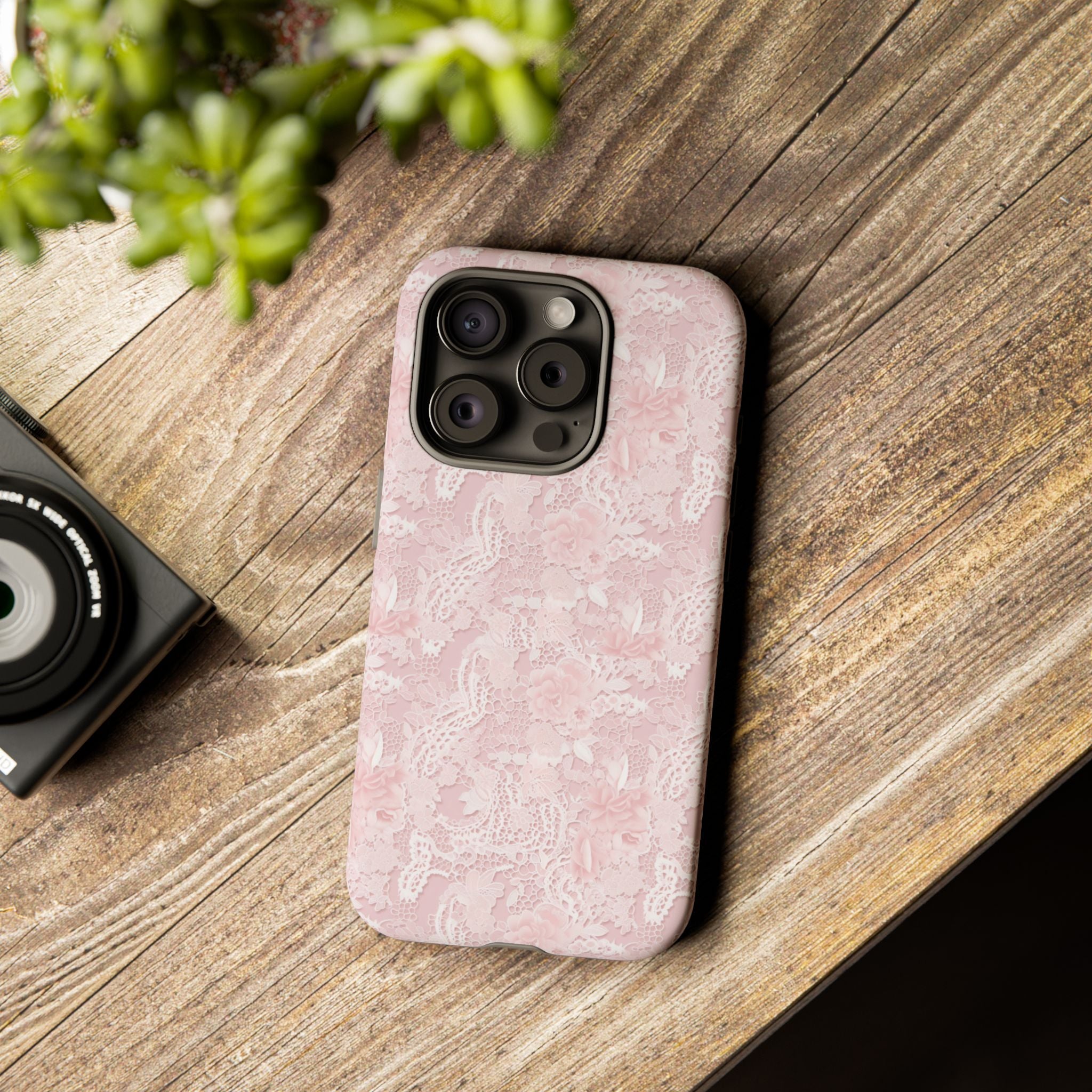 Customizable: Pink Floral Phone Case, Stylish Tough Cases, Unique Gift for Her, Cute Phone Accessories, Floral Tech Cover