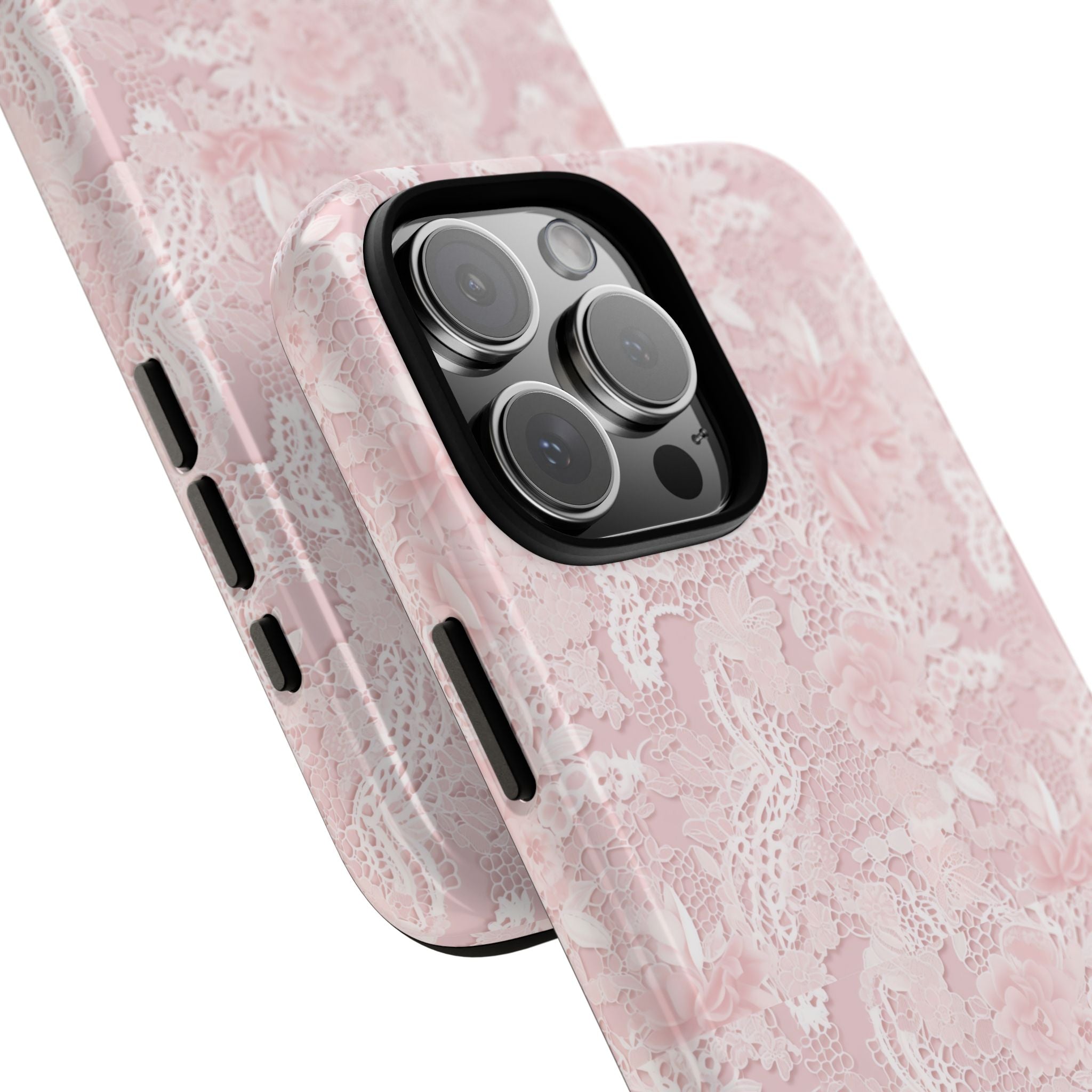 Customizable: Pink Floral Phone Case, Stylish Tough Cases, Unique Gift for Her, Cute Phone Accessories, Floral Tech Cover