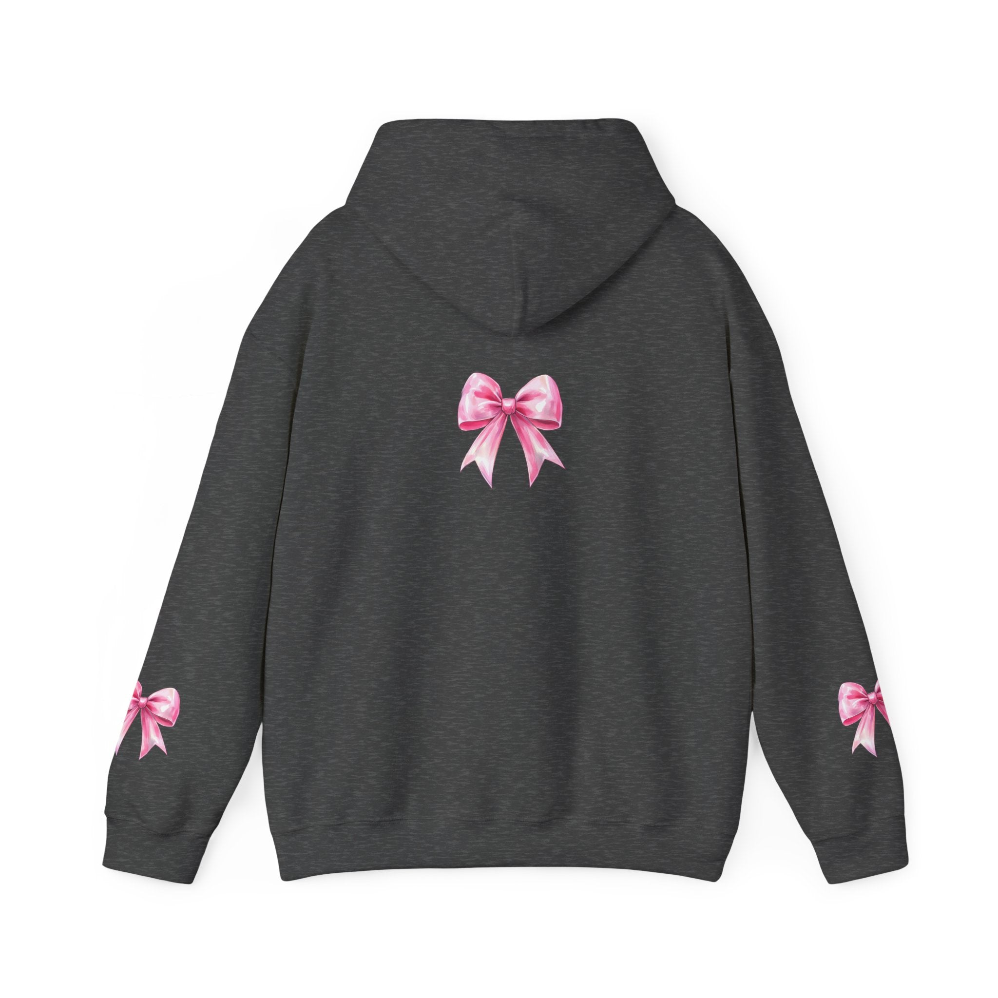 Cheerful Bow Hoodie - Perfect for Cheerleaders, Team Spirit, Dance, Everyday Wear, Gift for Coaches, Cheer Events
