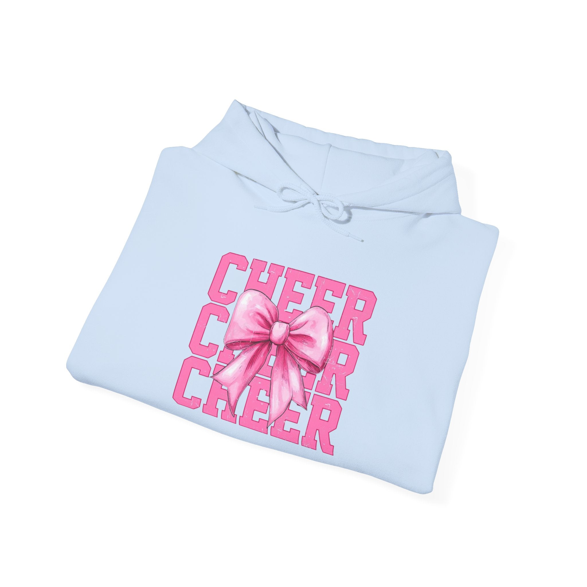 Cheerful Bow Hoodie - Perfect for Cheerleaders, Team Spirit, Dance, Everyday Wear, Gift for Coaches, Cheer Events