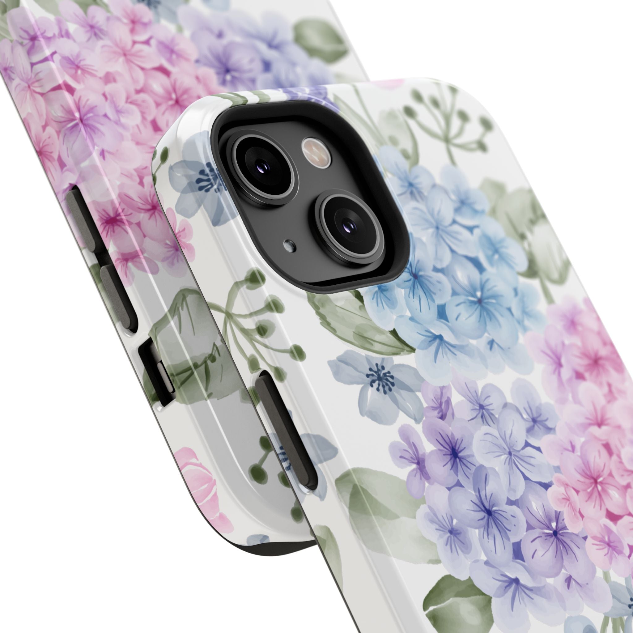 Customizable: Floral Hydrangea Impact-Resistant Phone Case