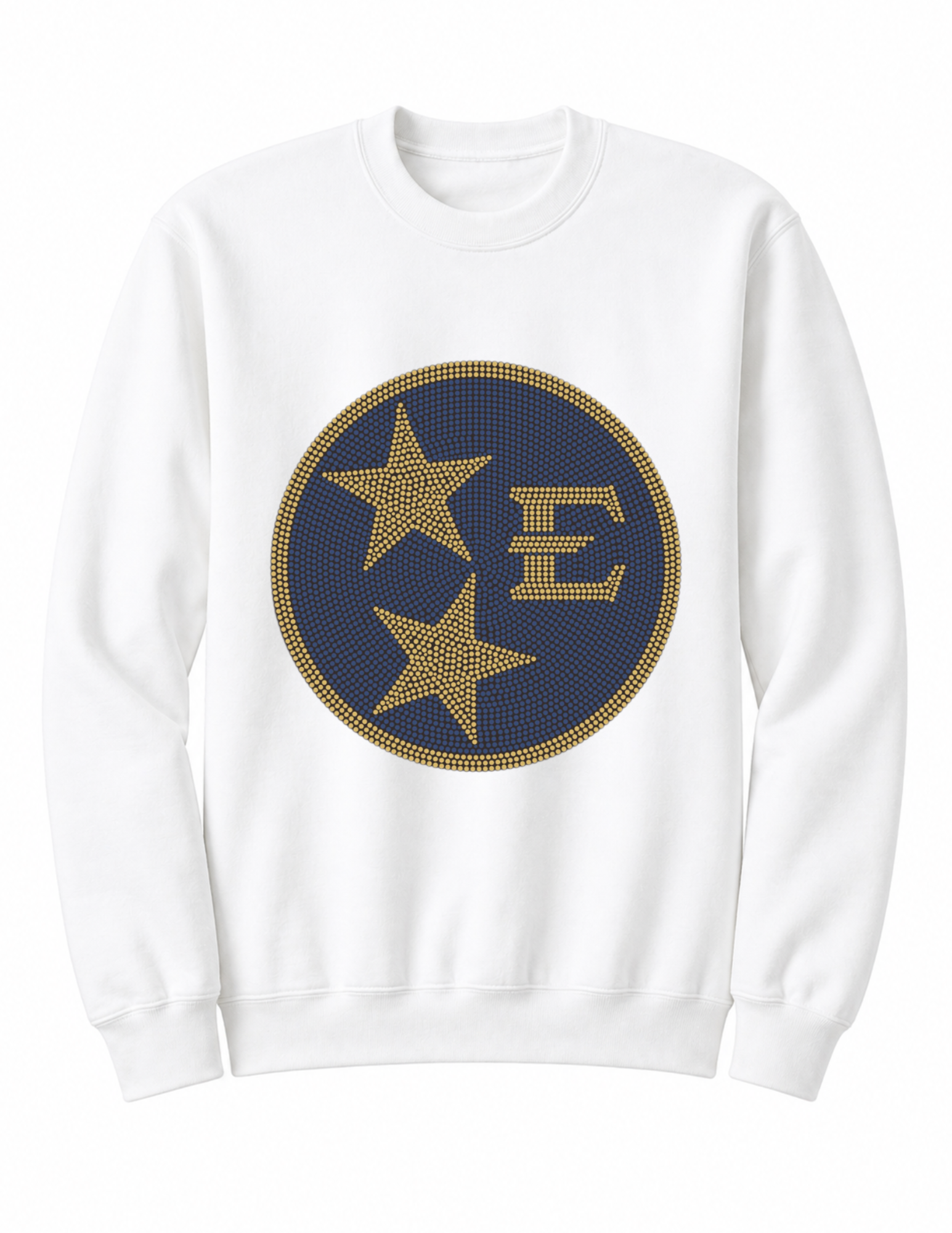 East Tennessee Circle Circle Star Logo White Crewneck Sweatshirt