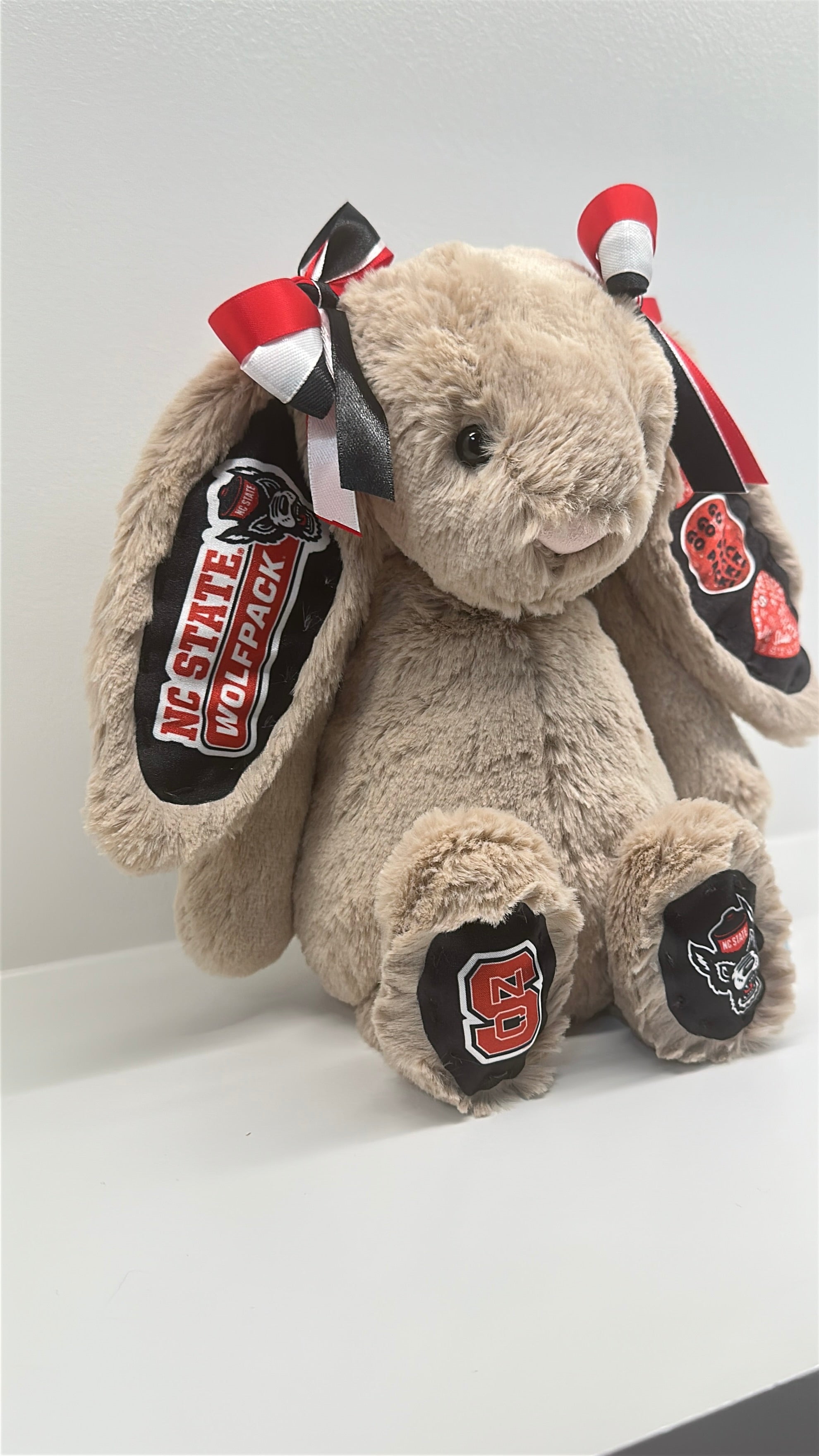 North Carolina State (NC State) Custom College Jellycat Bashful Bunny