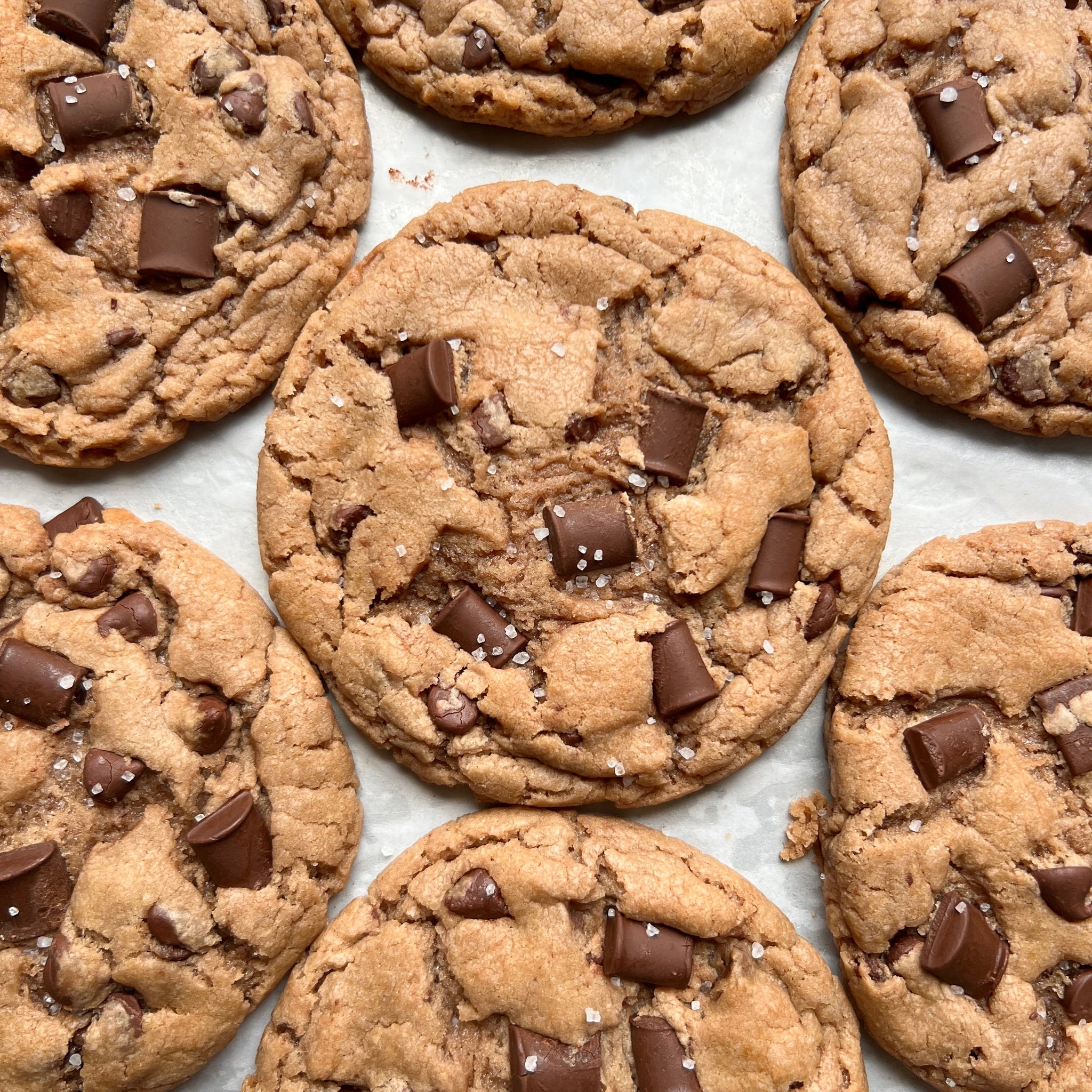 Salted Chocolate Chunk Cookies