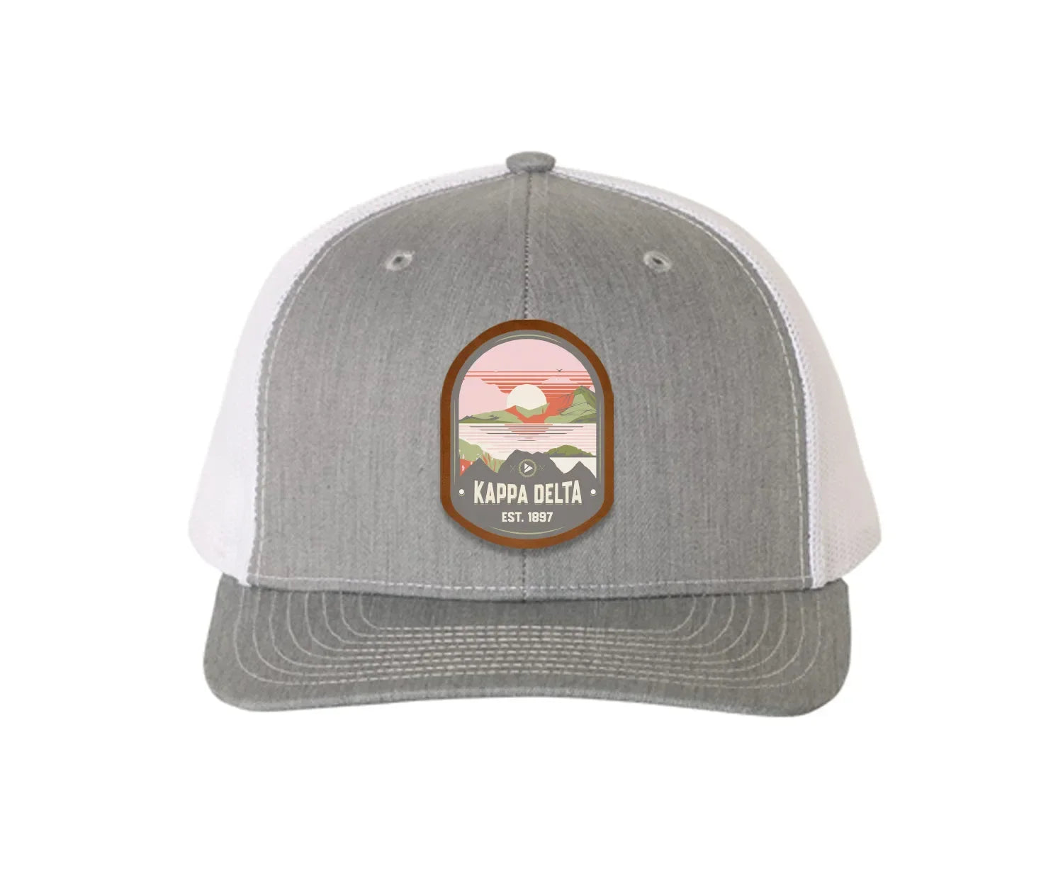 Kappa Delta Richardson 112 UV Print Leatherette Patch Trucker Hat - Ventura