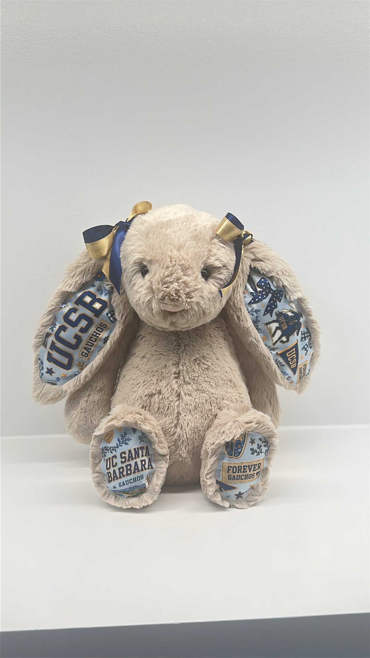 University of California Santa Barbara (UCSB) Fully Custom Jellycat Bunny