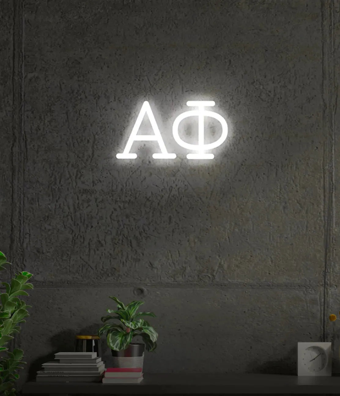 Alpha Phi Greek Letters LED Neon Sign w/ Dimmer