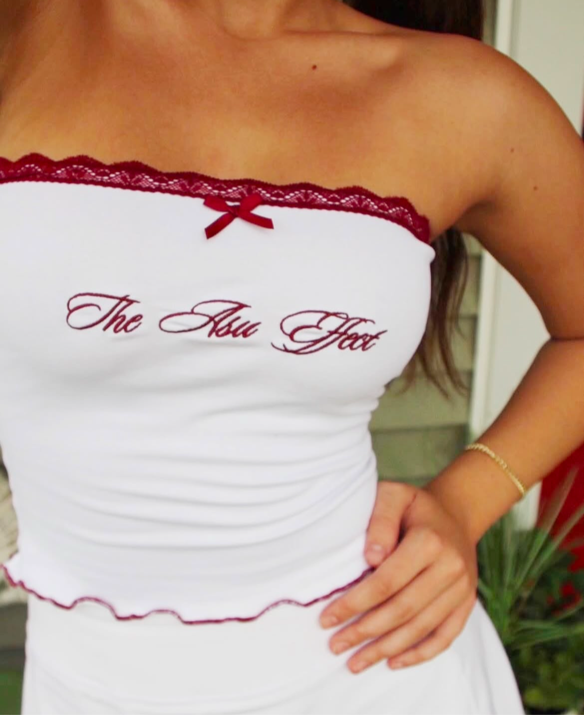 ASU Effect Laced Tube Top