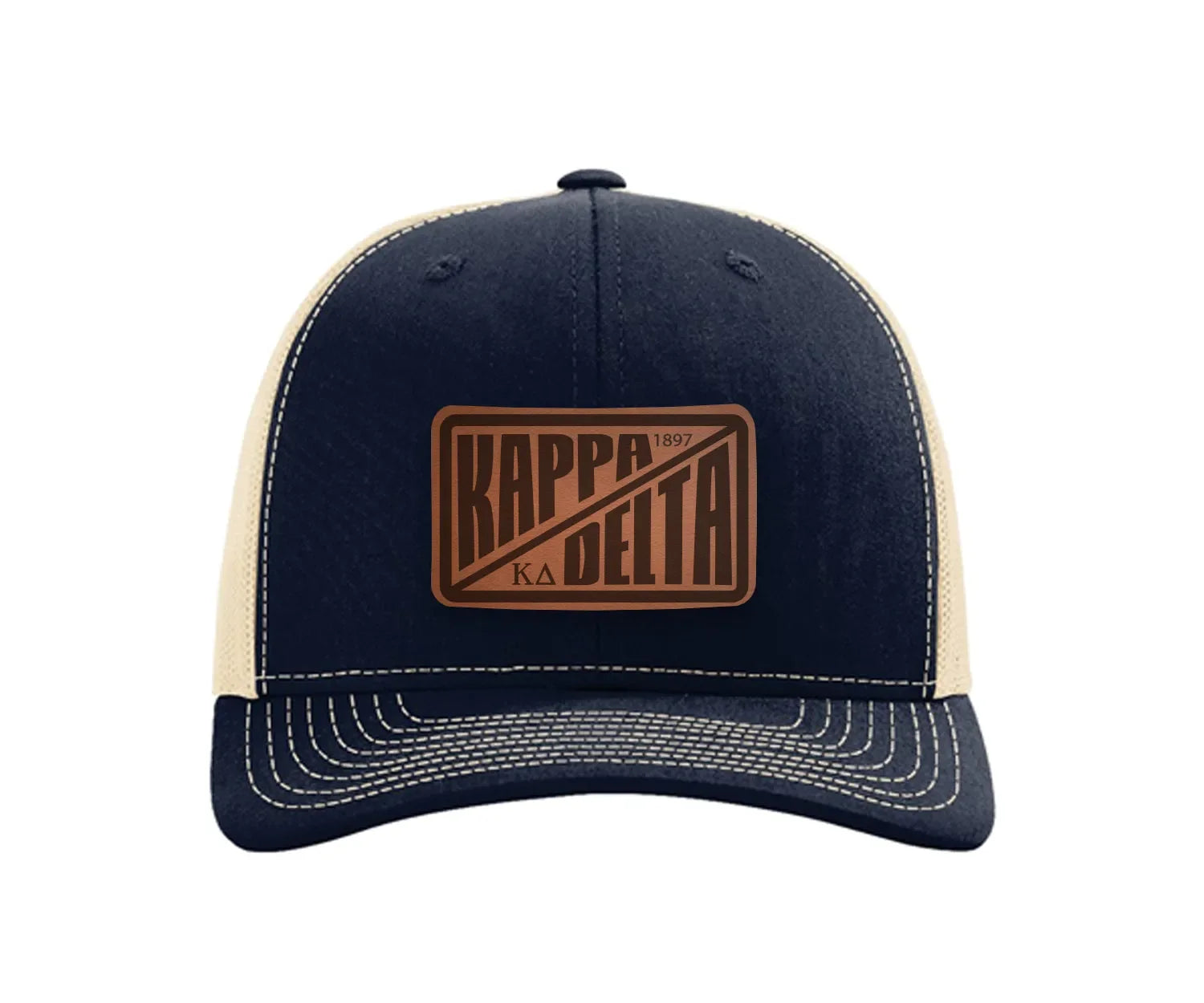 Kappa Delta Richardson 112 Leatherette Patch Trucker Hat - Divide
