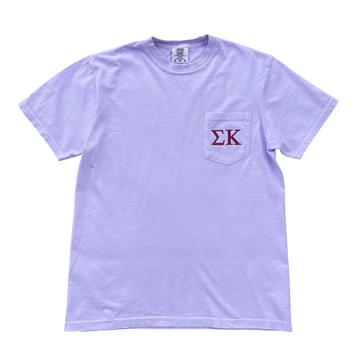 Sigma Kappa Lavender Pocket Tee