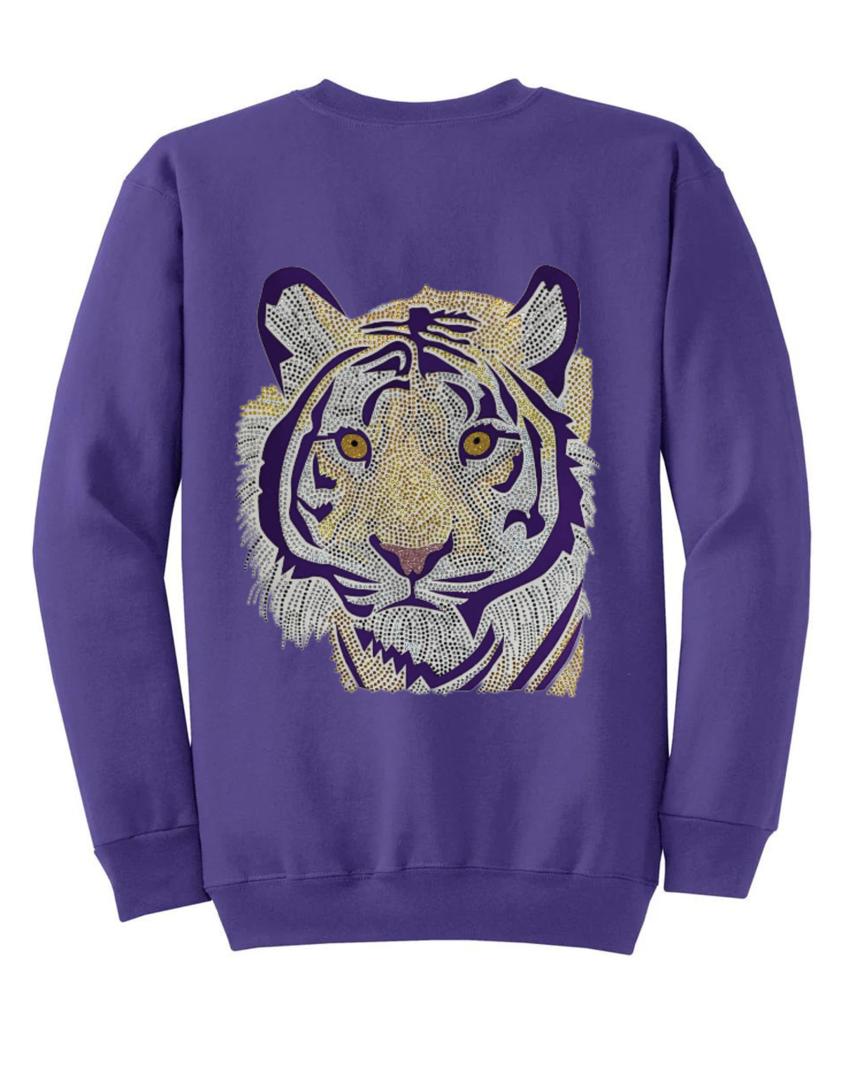 Purple Tiger Purple Crewneck Sweatshirt