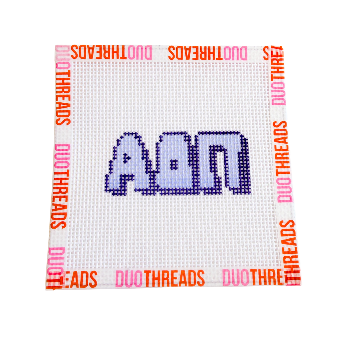 Alpha Delta Pi Sorority Bubble Letter Needlepoint Canvas