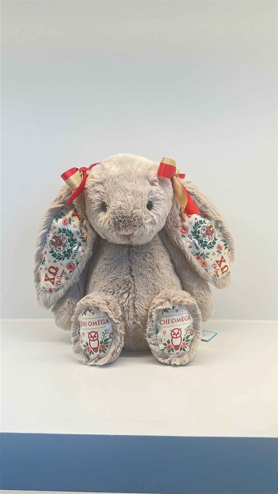 Chi Omega Fully Custom Sorority Jellycat Bunny