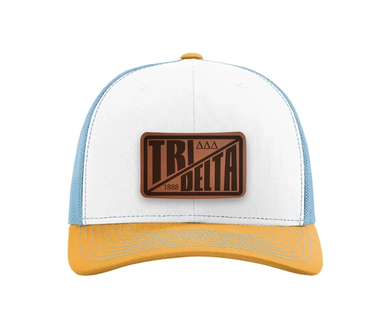 Tri Delta Richardson 112 Leatherette Patch Trucker Hat - Divide