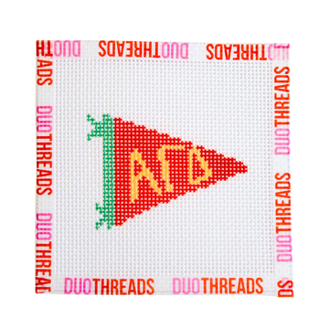 Alpha Gamma Delta Sorority Pennant Needlepoint Canvas