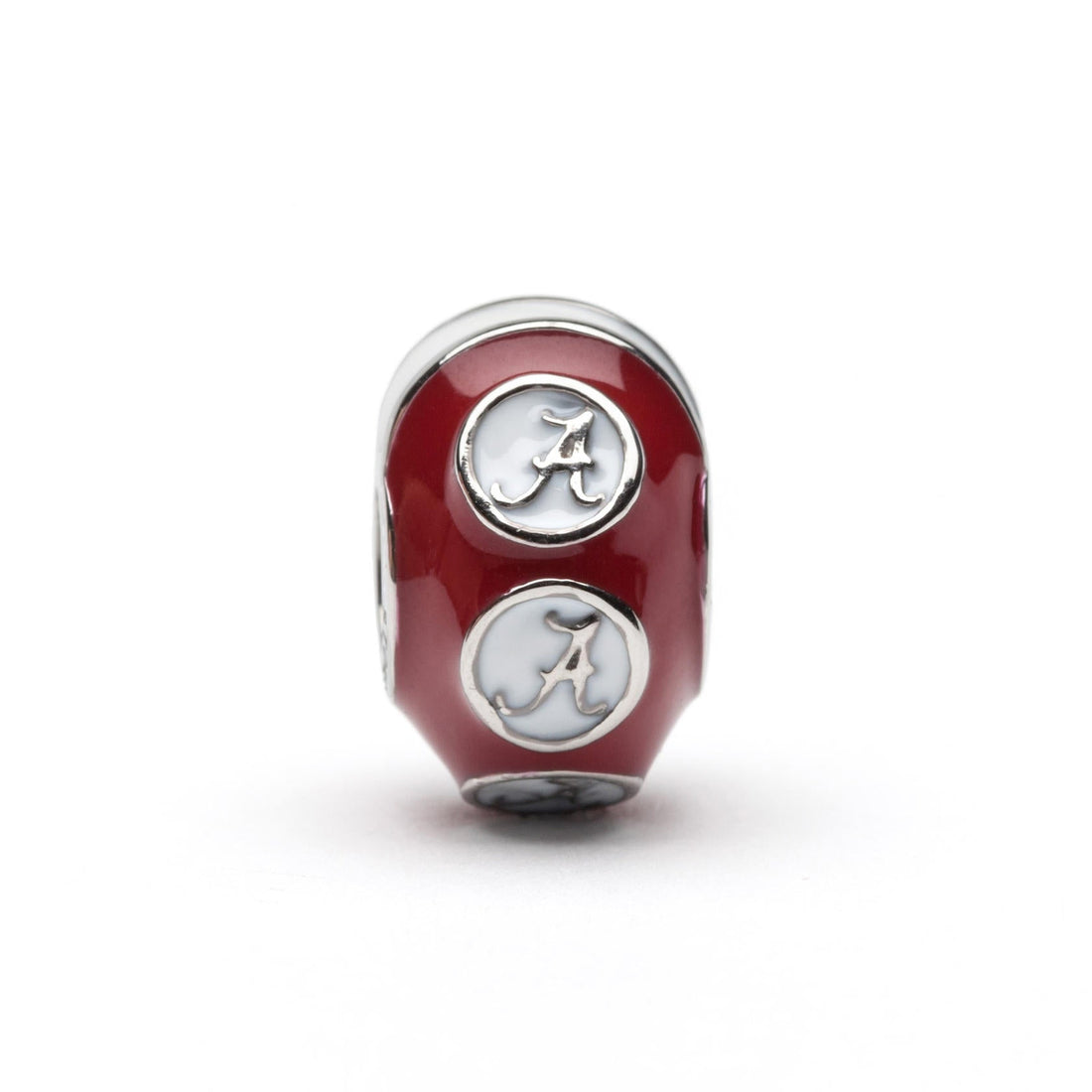 Alabama Bead Charm - Crimson Logo Stripe