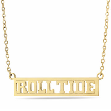 Alabama ROLL TIDE 18K Gold Plated Necklace