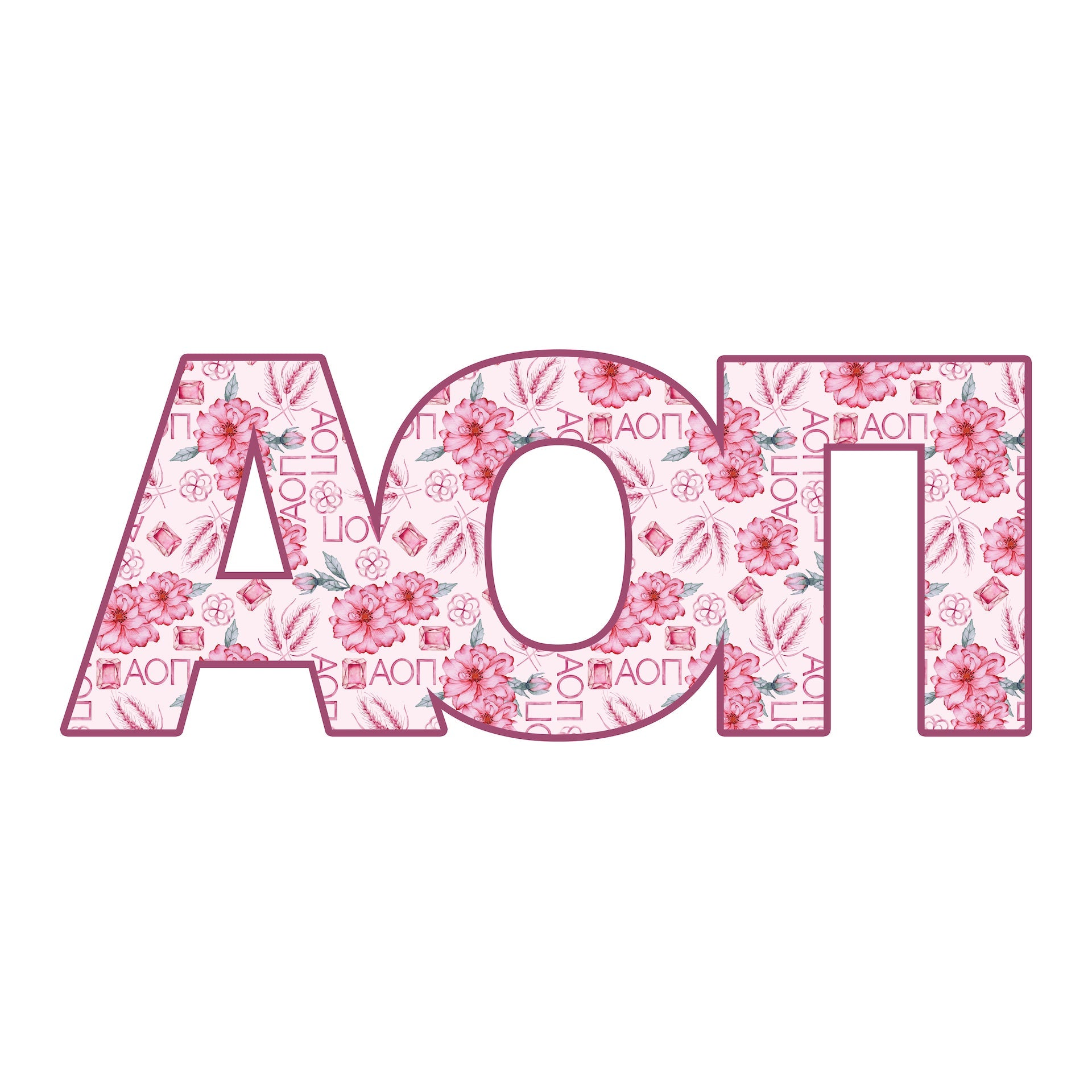 Alpha Omicron Pi Door Hanger