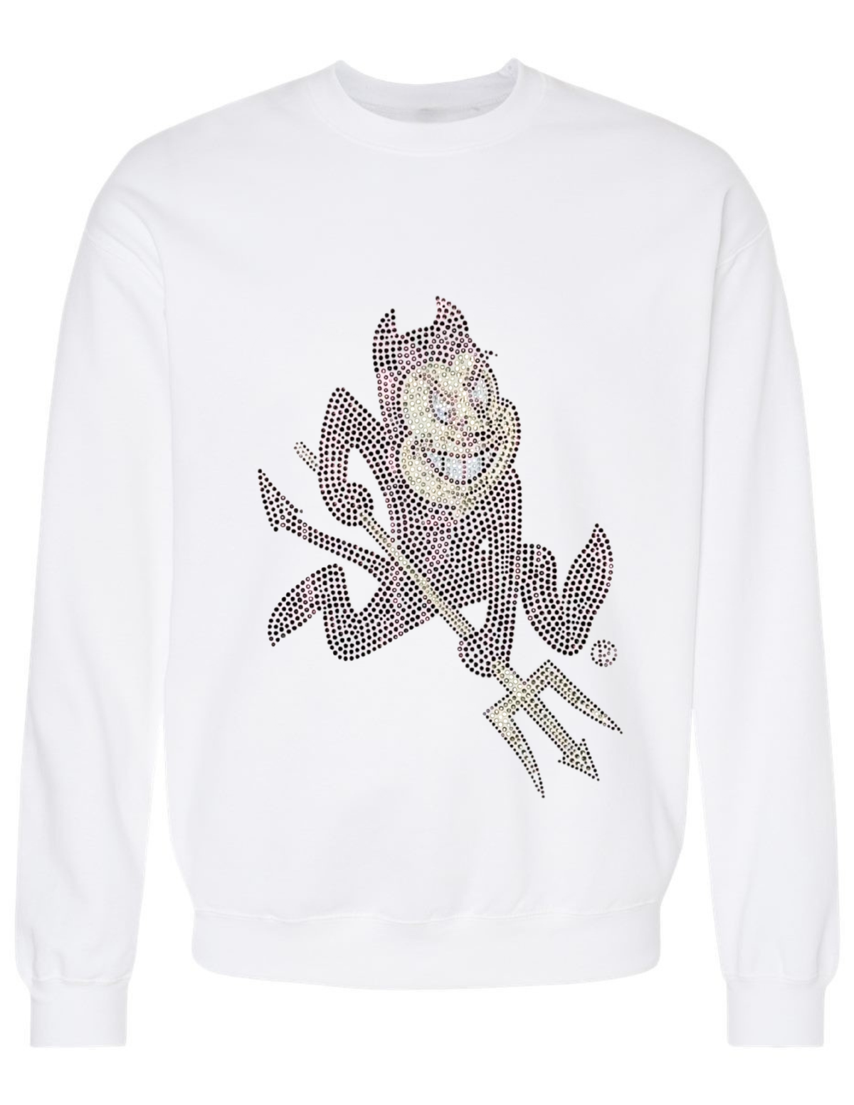 Arizona State Sparky White Crewneck Sweatshirt