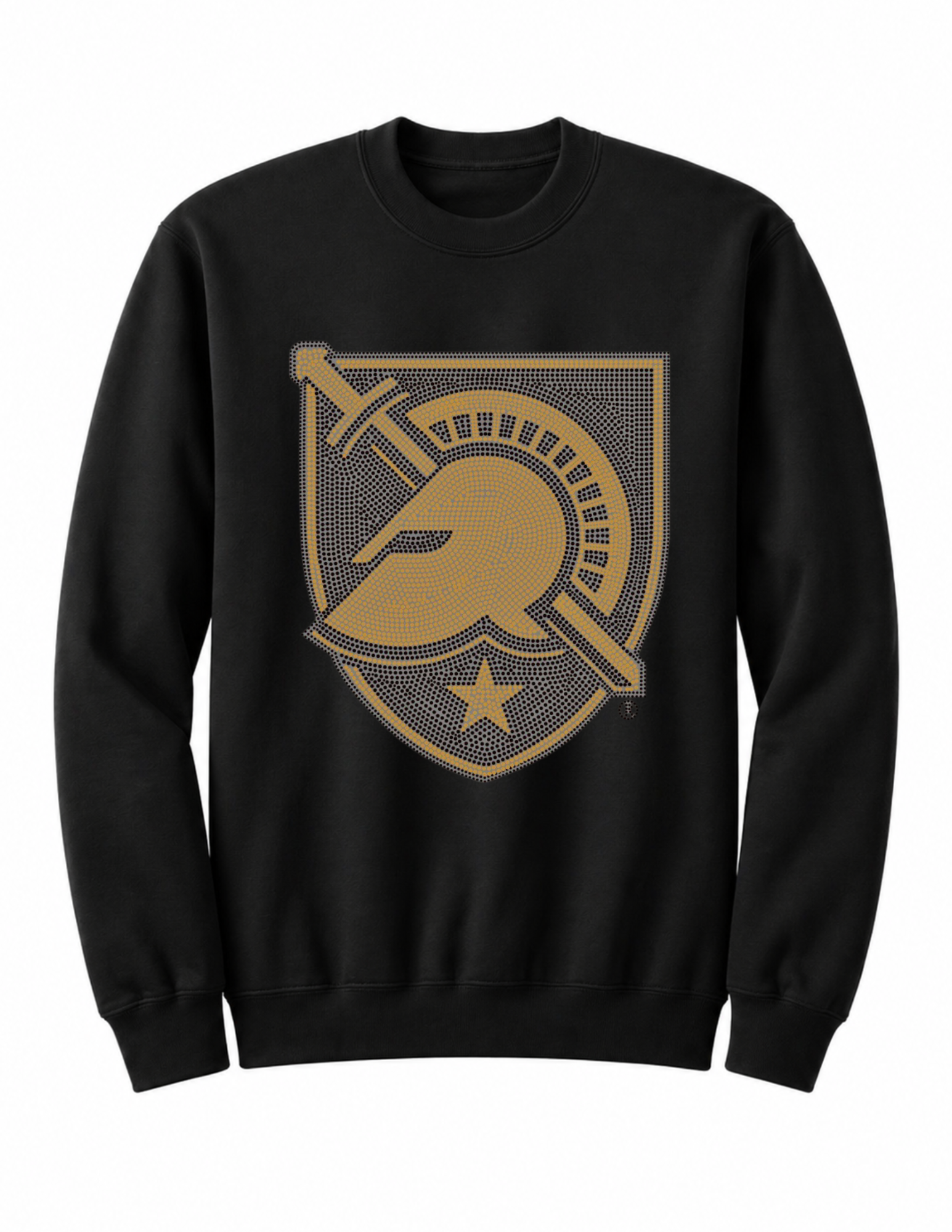 Army West Point Black Knights Shield Crewneck Black Sweatshirt